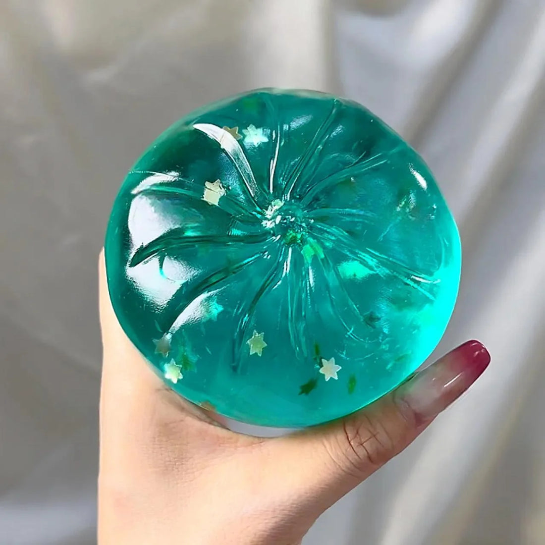 Mint Star Bun Squishy Toys