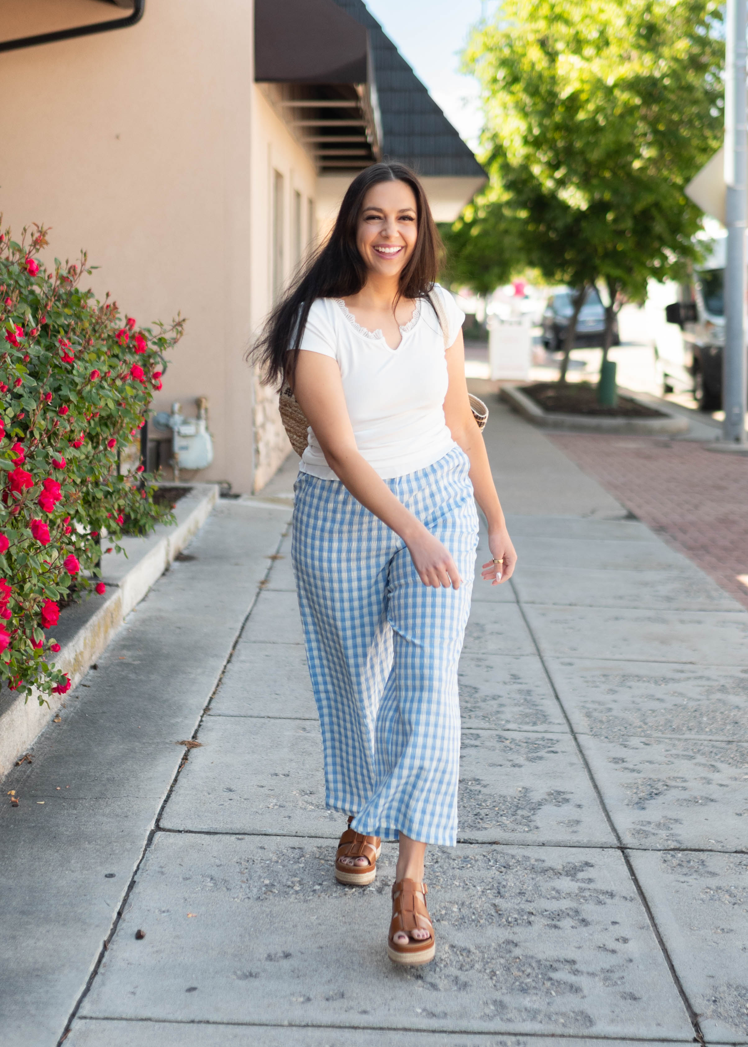 Adaline White Lace Top