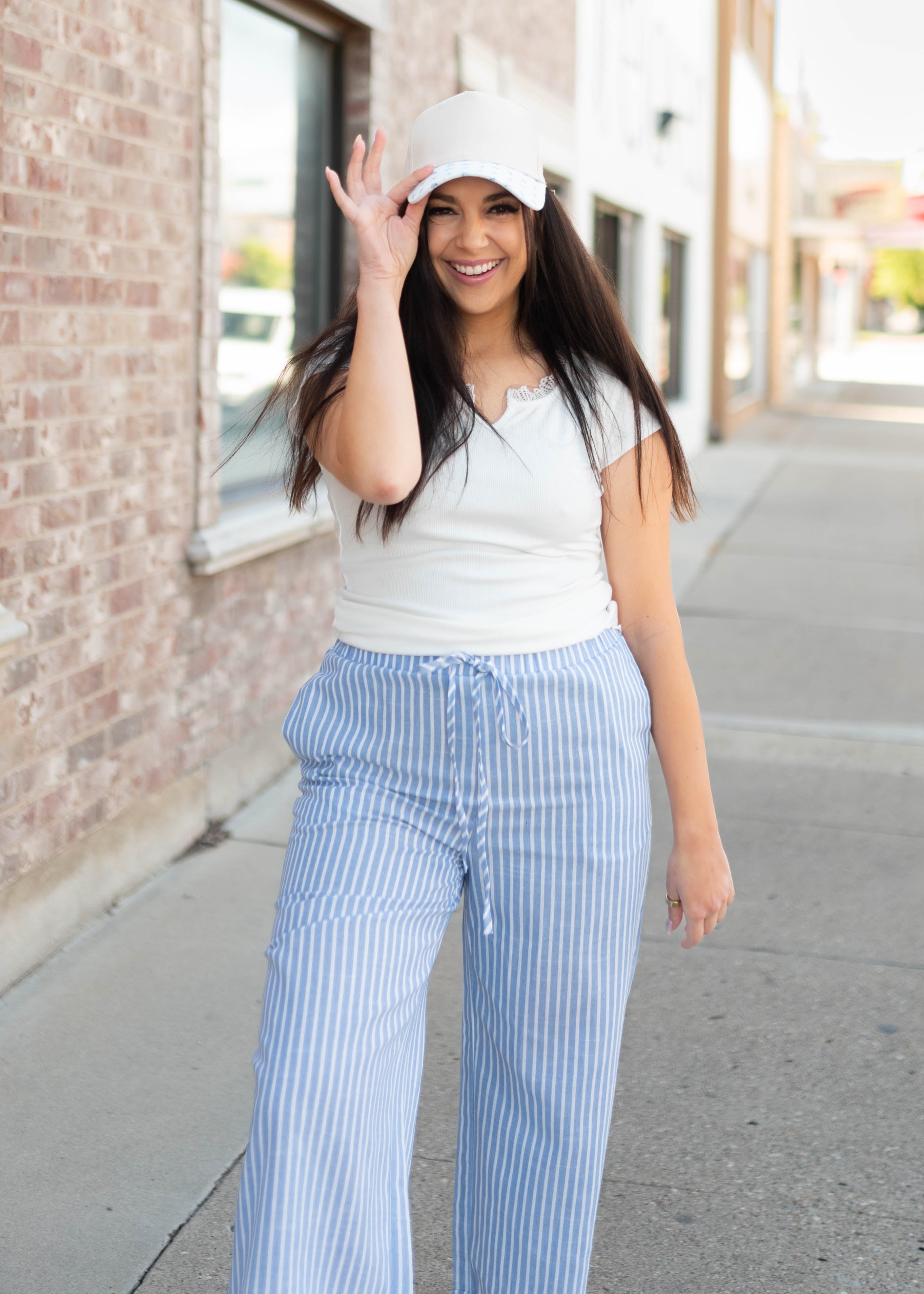 Adaline White Lace Top