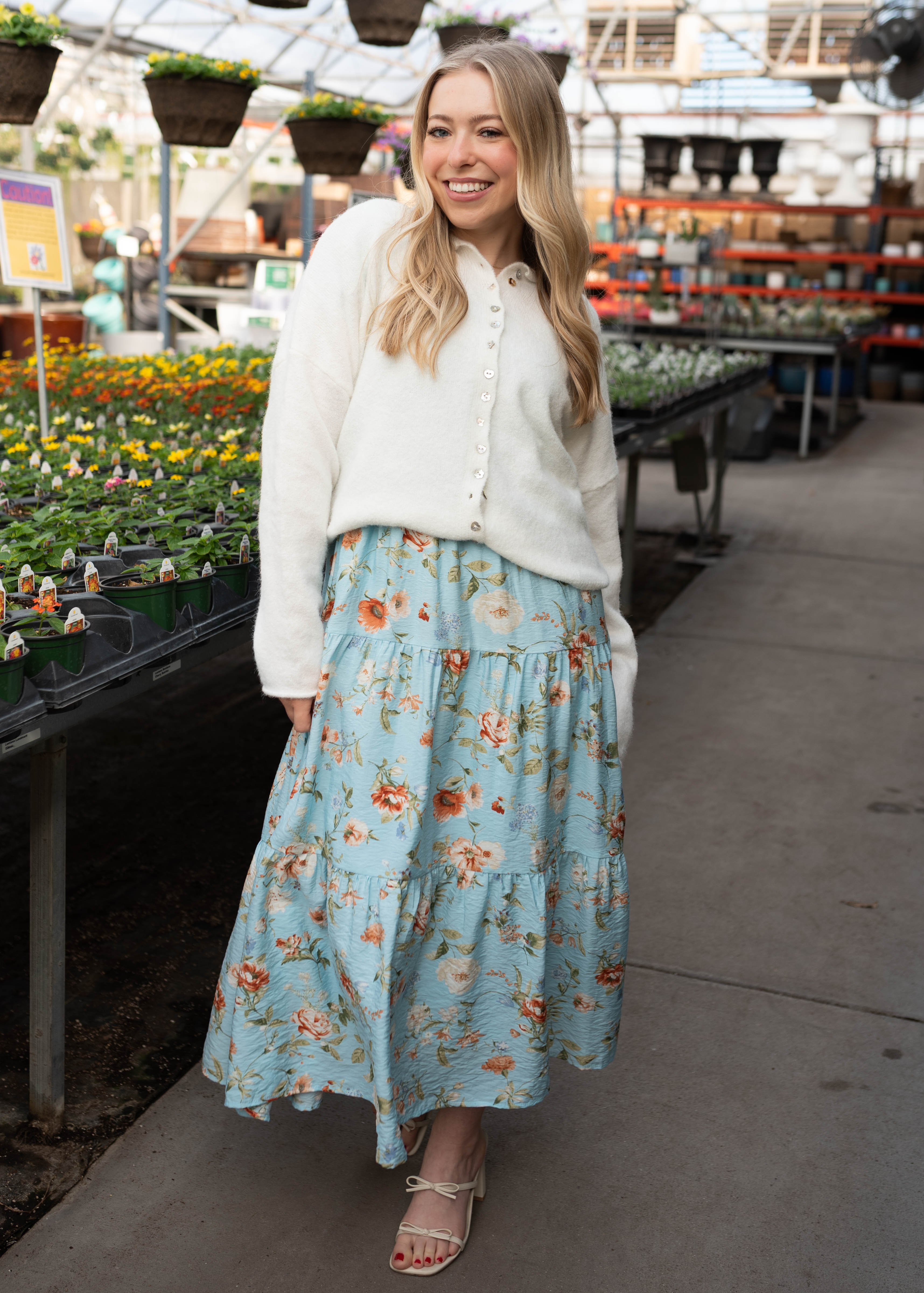 Addilynn Blue Floral Dress