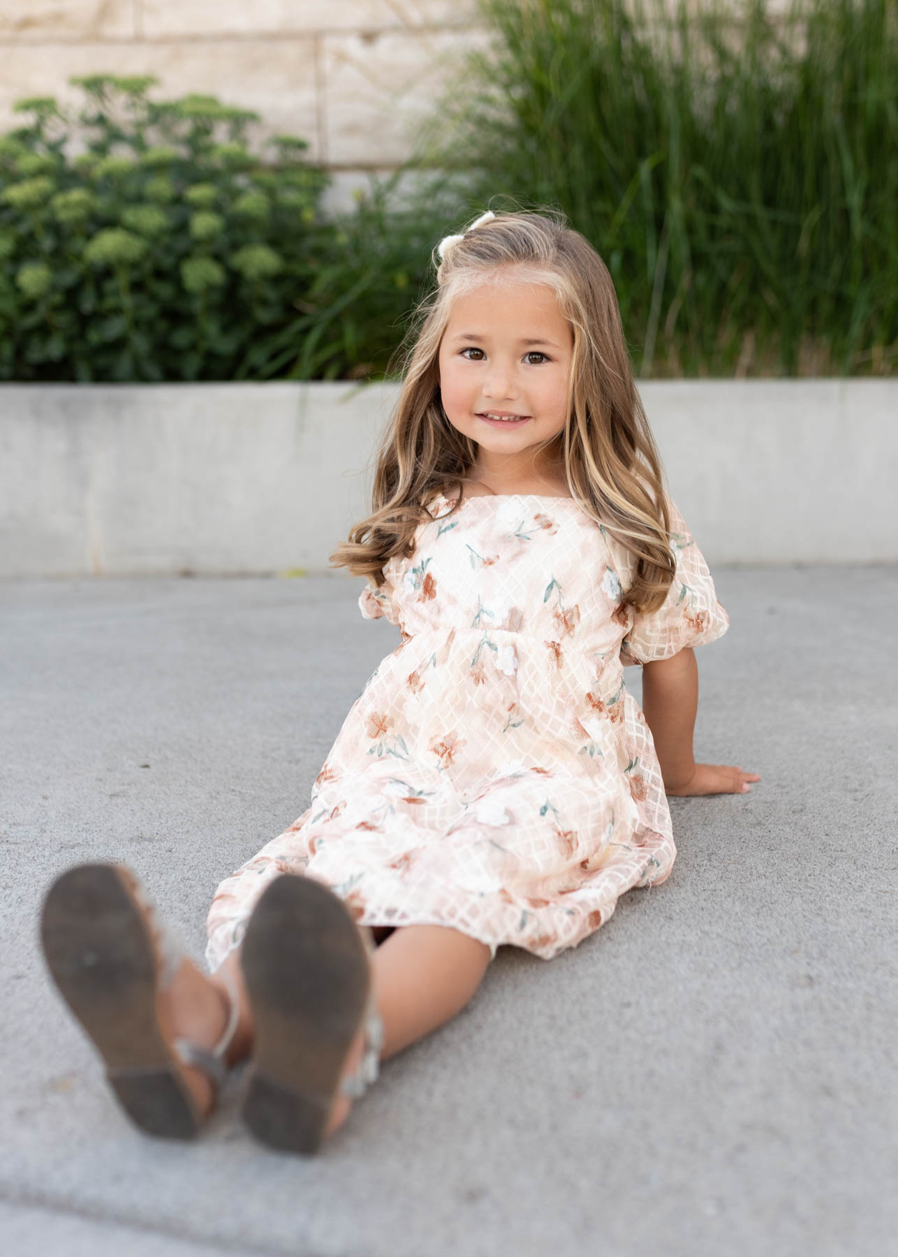 Alina Floral Lace Little Girls Dress