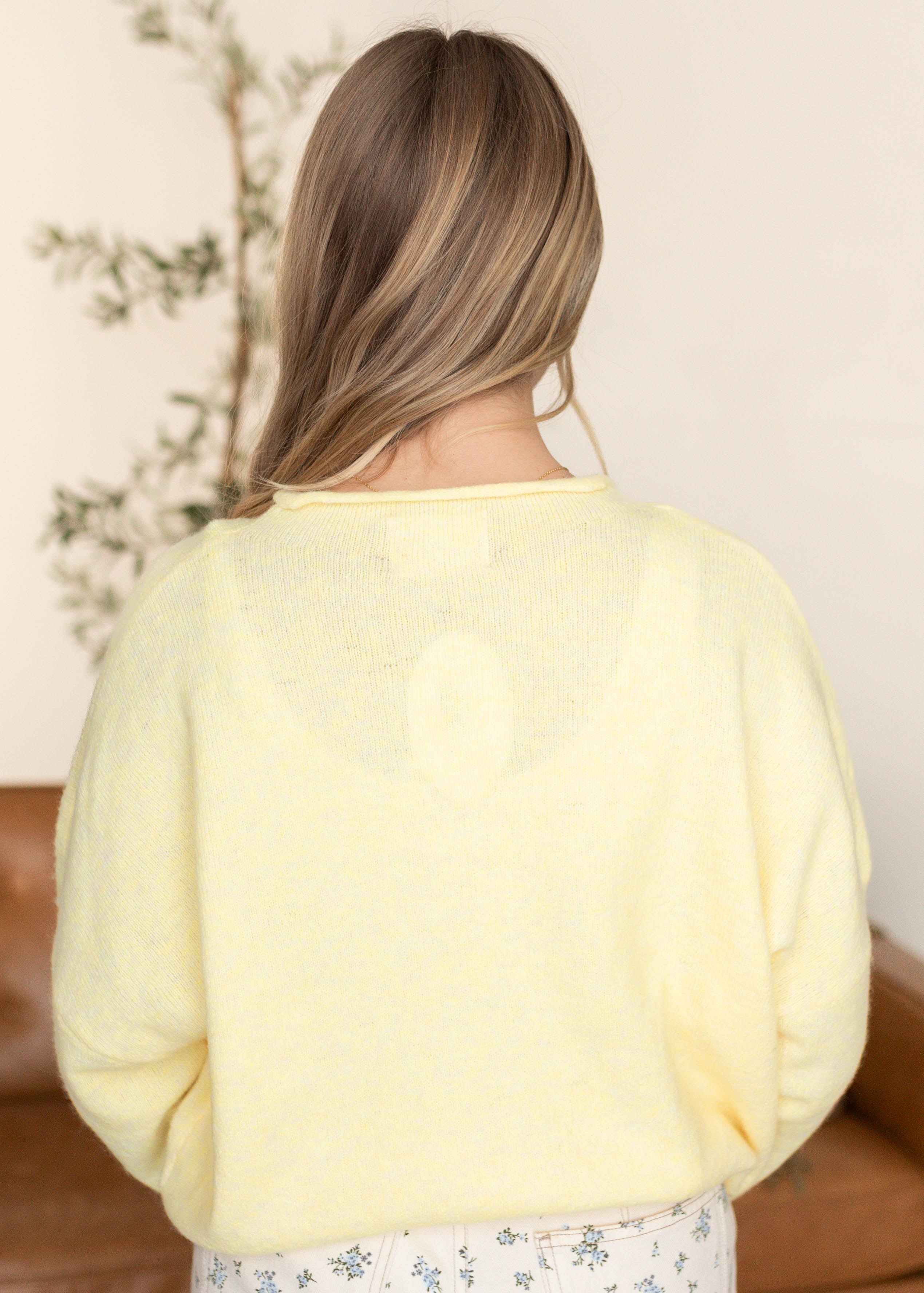 Amelia Yellow Cardigan