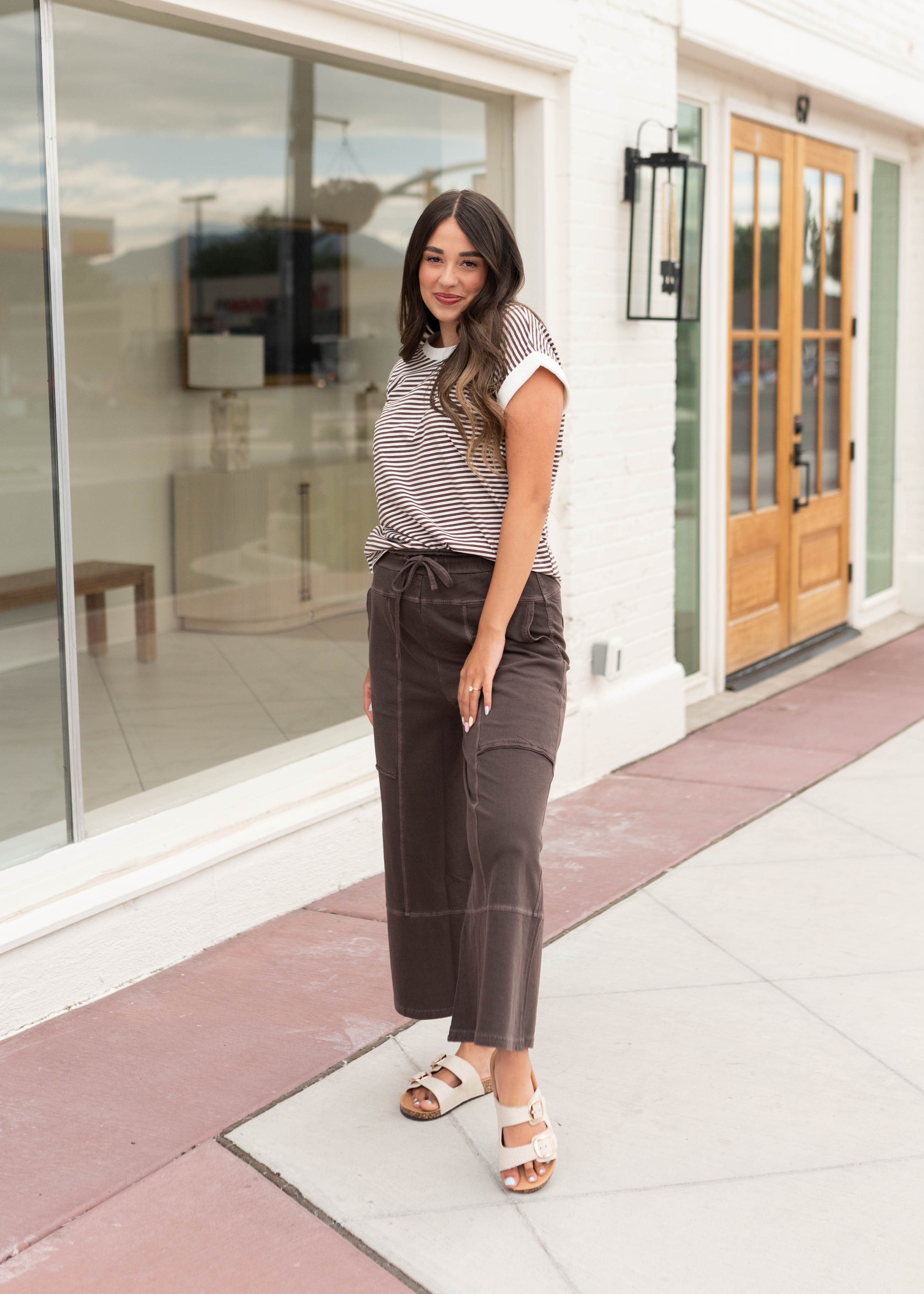 Tilly Brown Wide Leg Pants