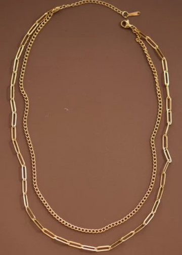 Anika 18K Gold Layered Chain Necklace