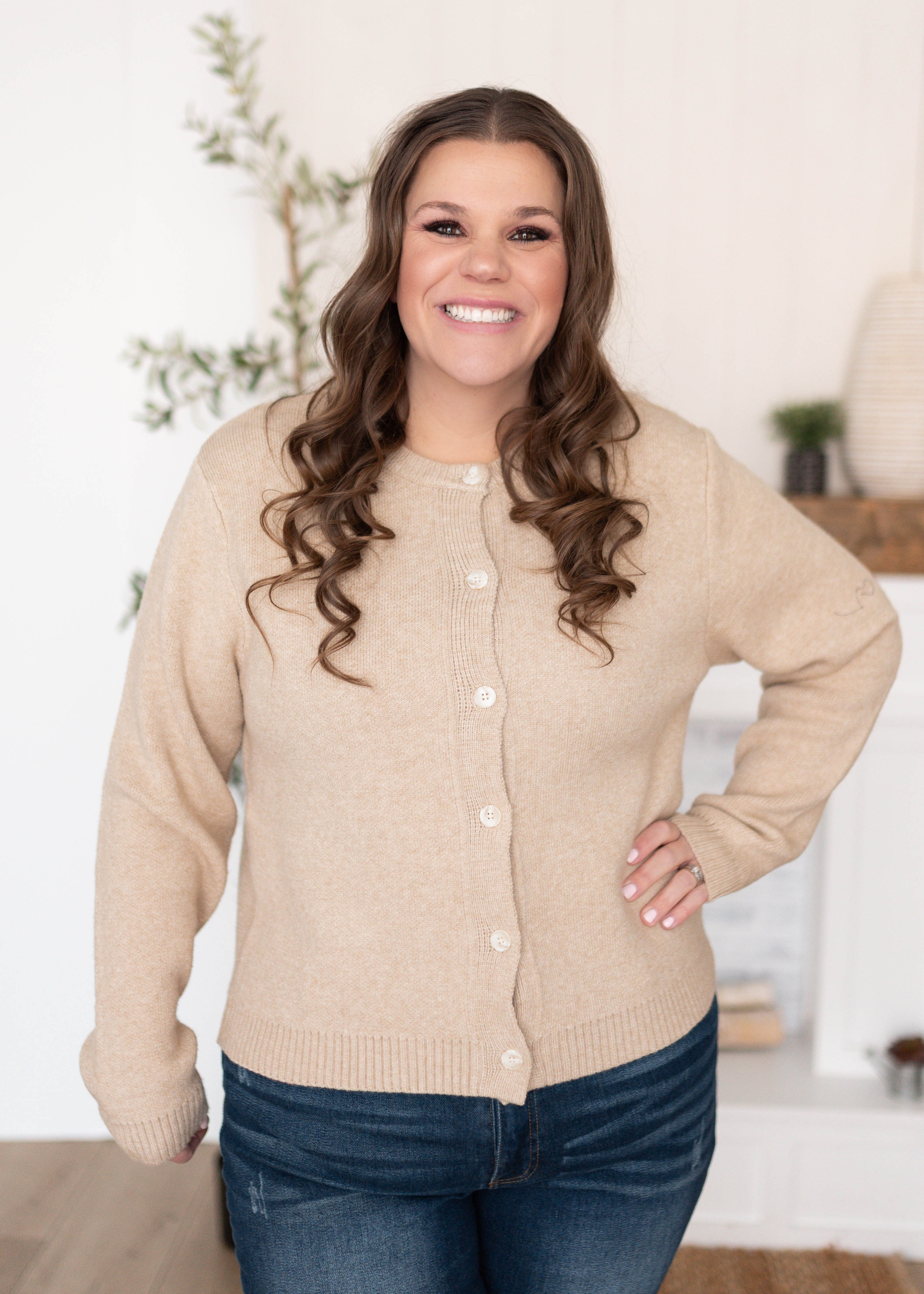 Astrid Taupe Cardigan