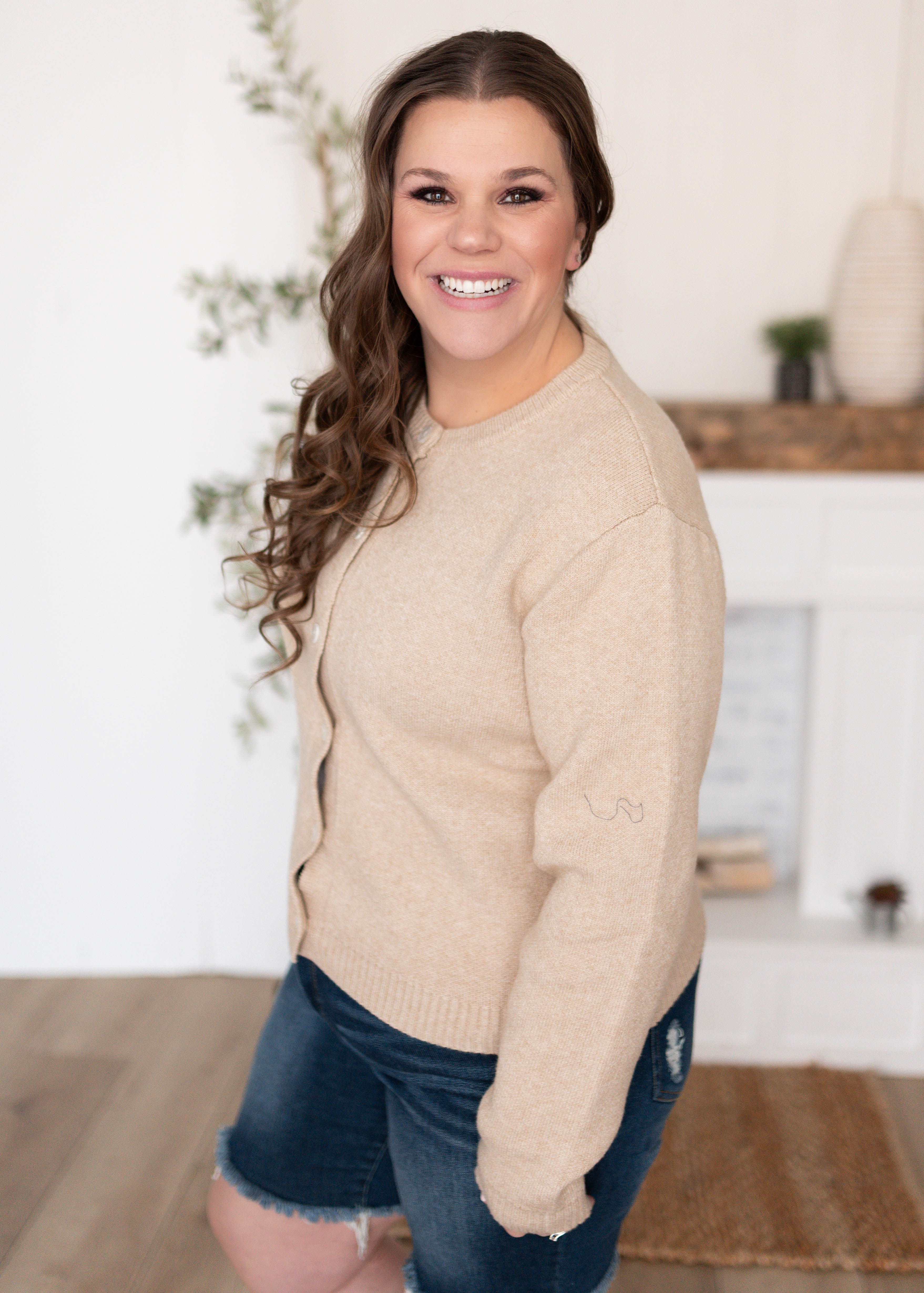 Astrid Taupe Cardigan