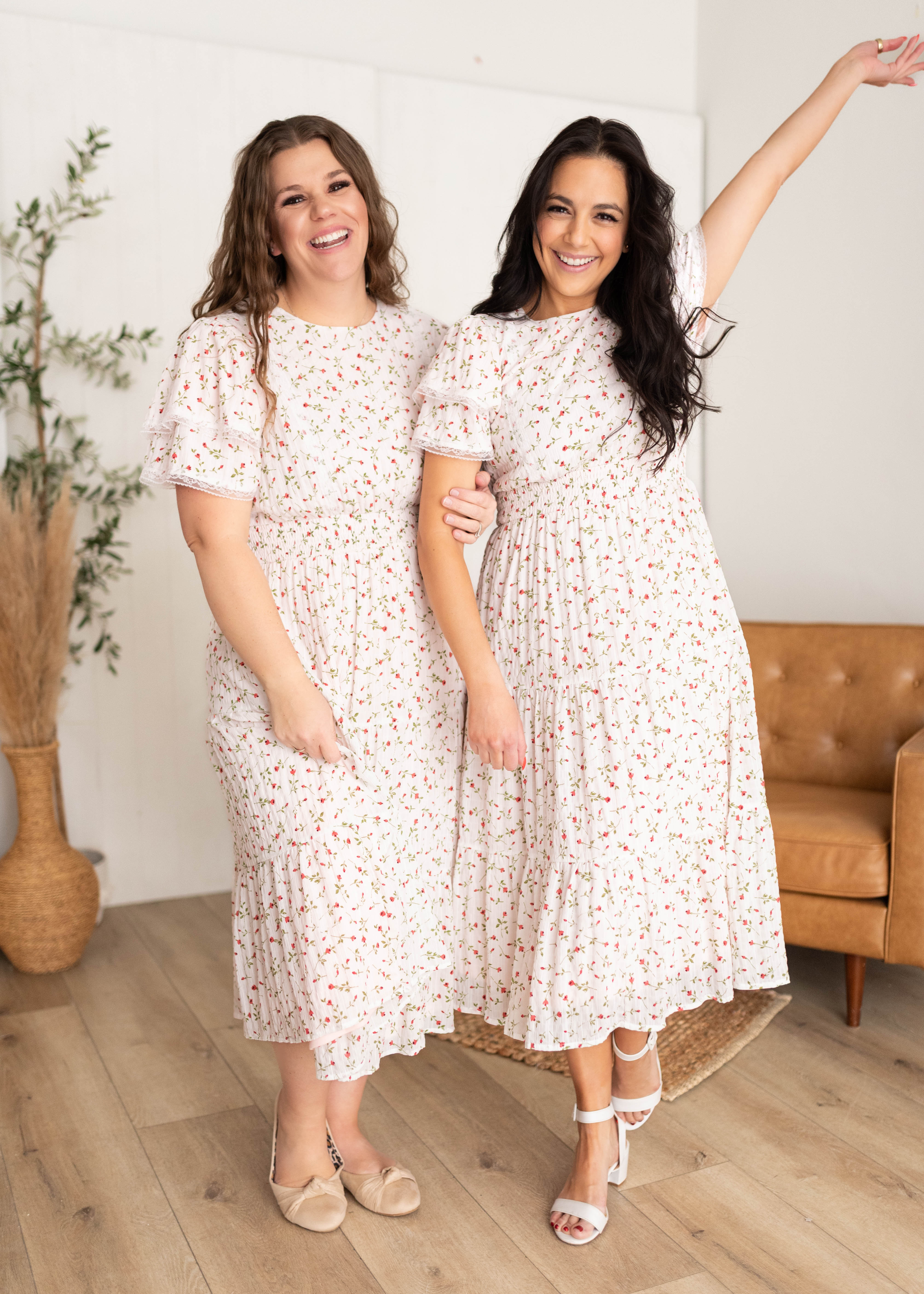 Averie Pink Floral Dress