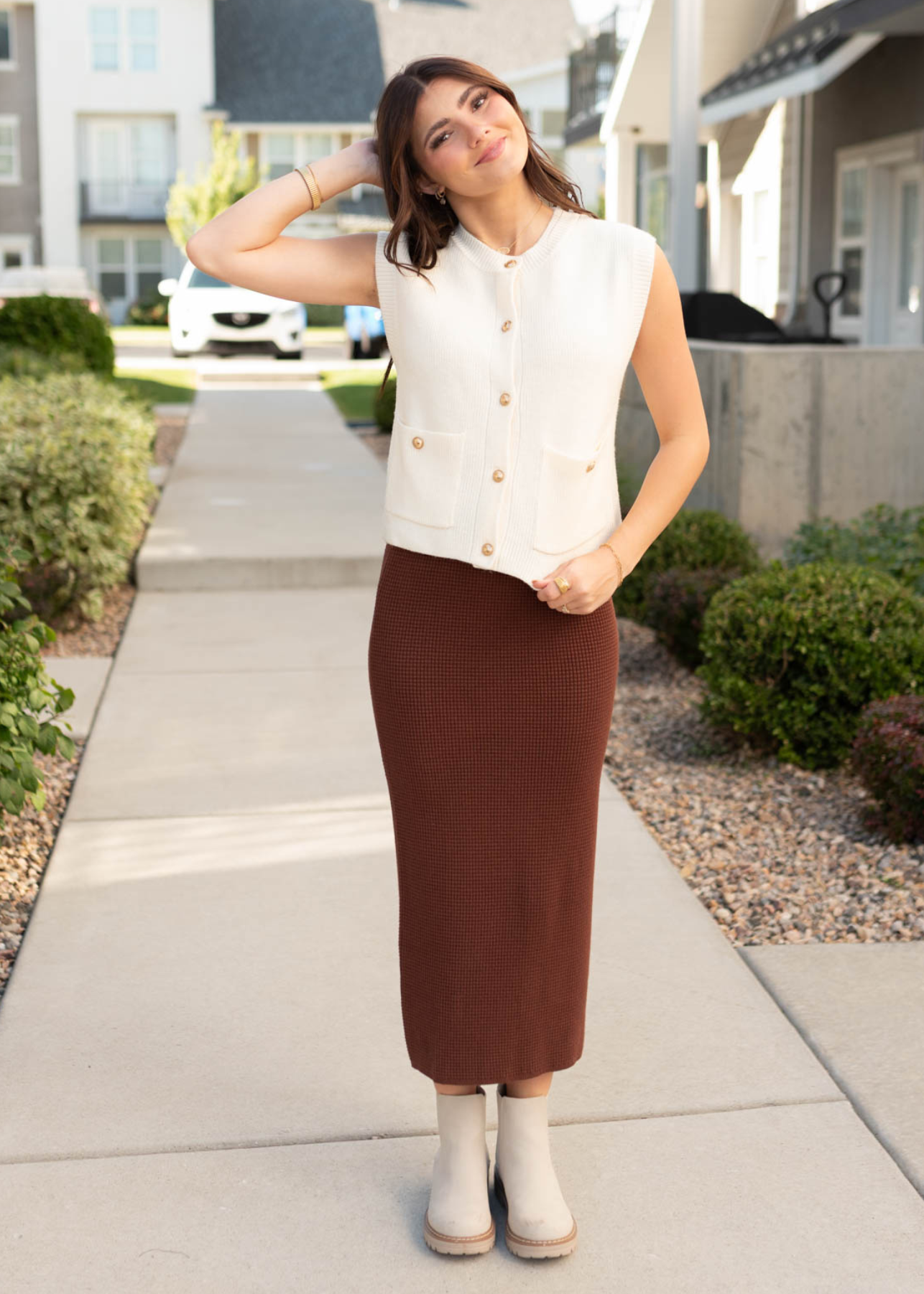 Brenna Walnut Skirt