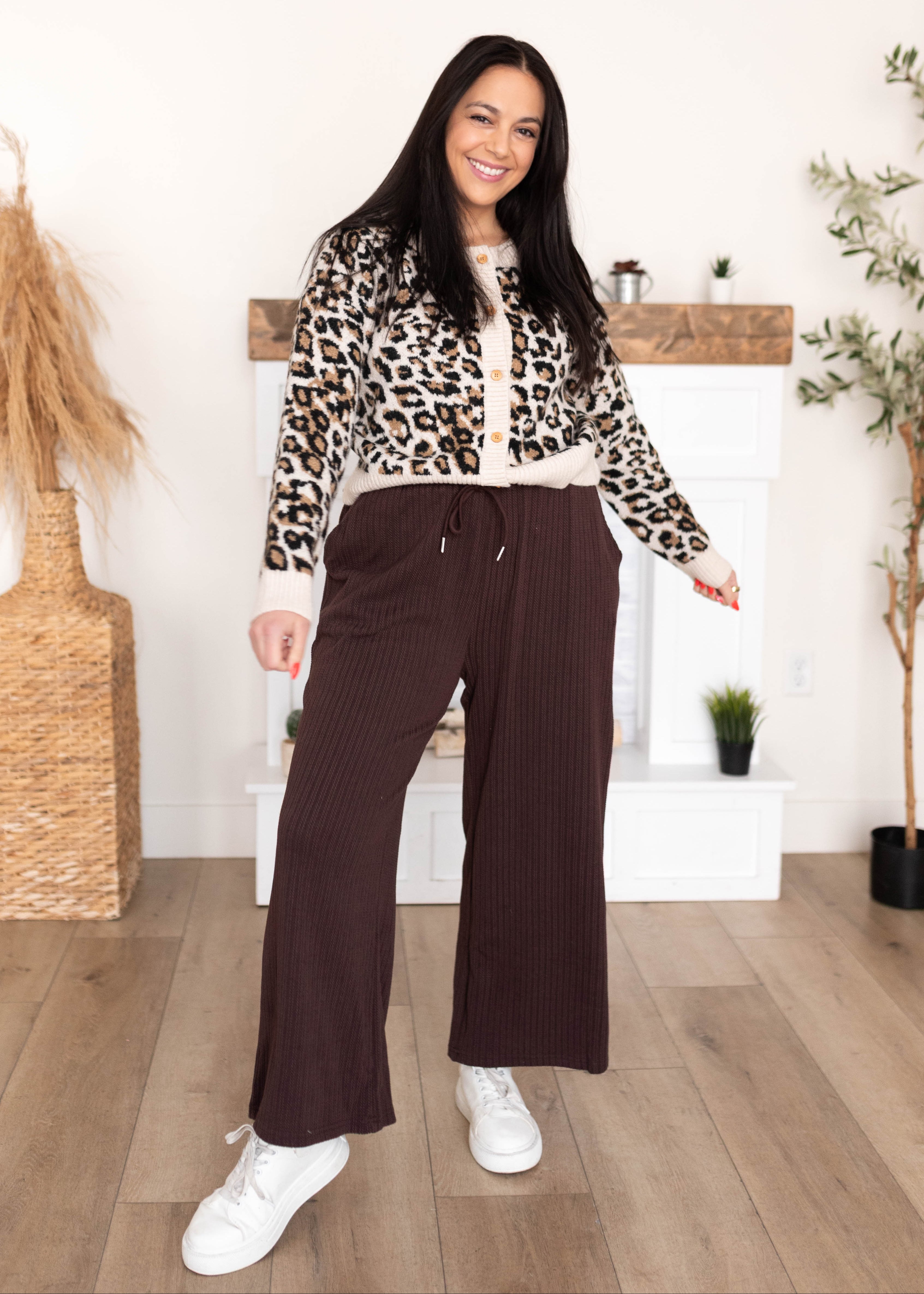 Briana Leopard Print Cardigan
