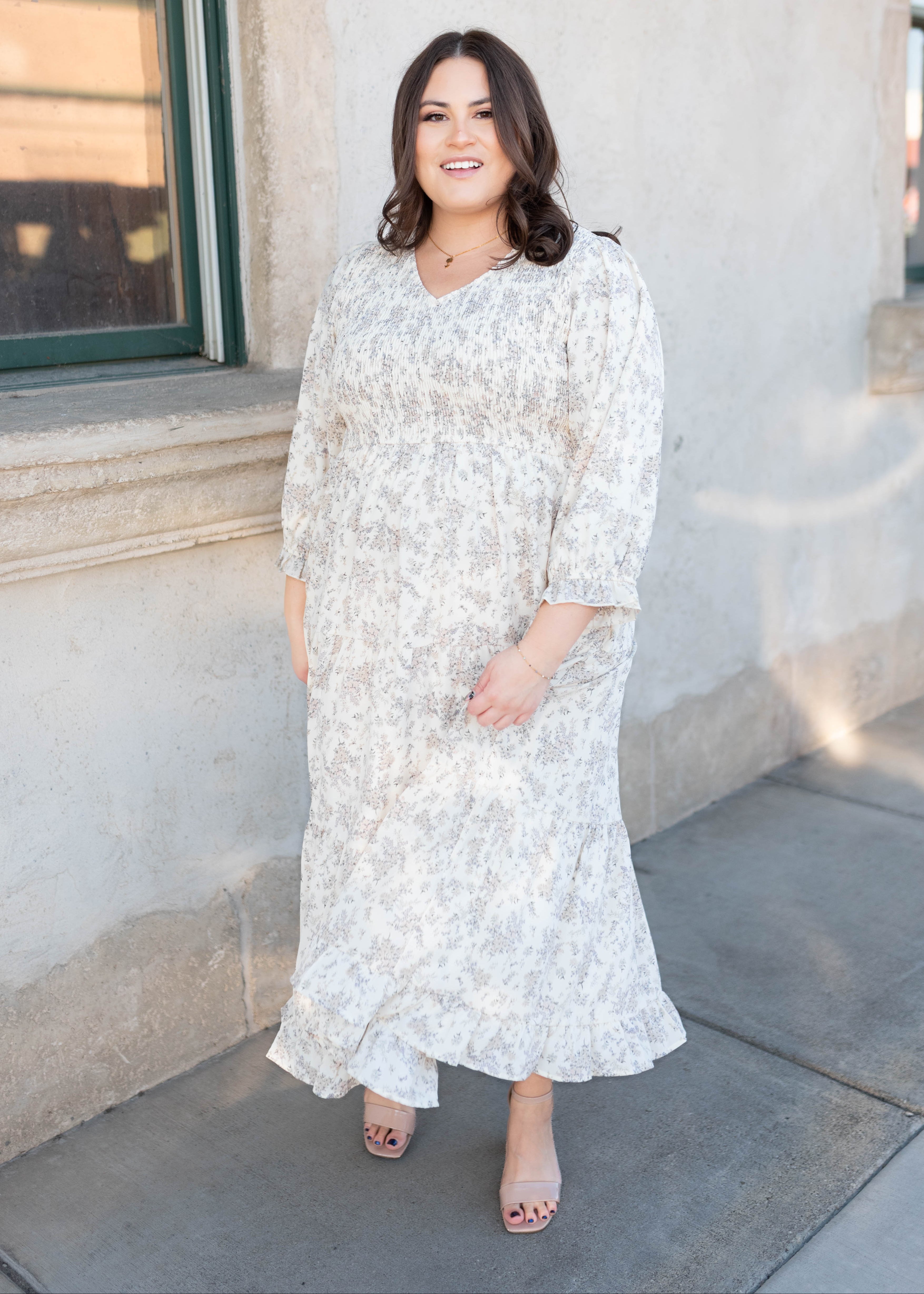 Camila Ivory Floral Dress