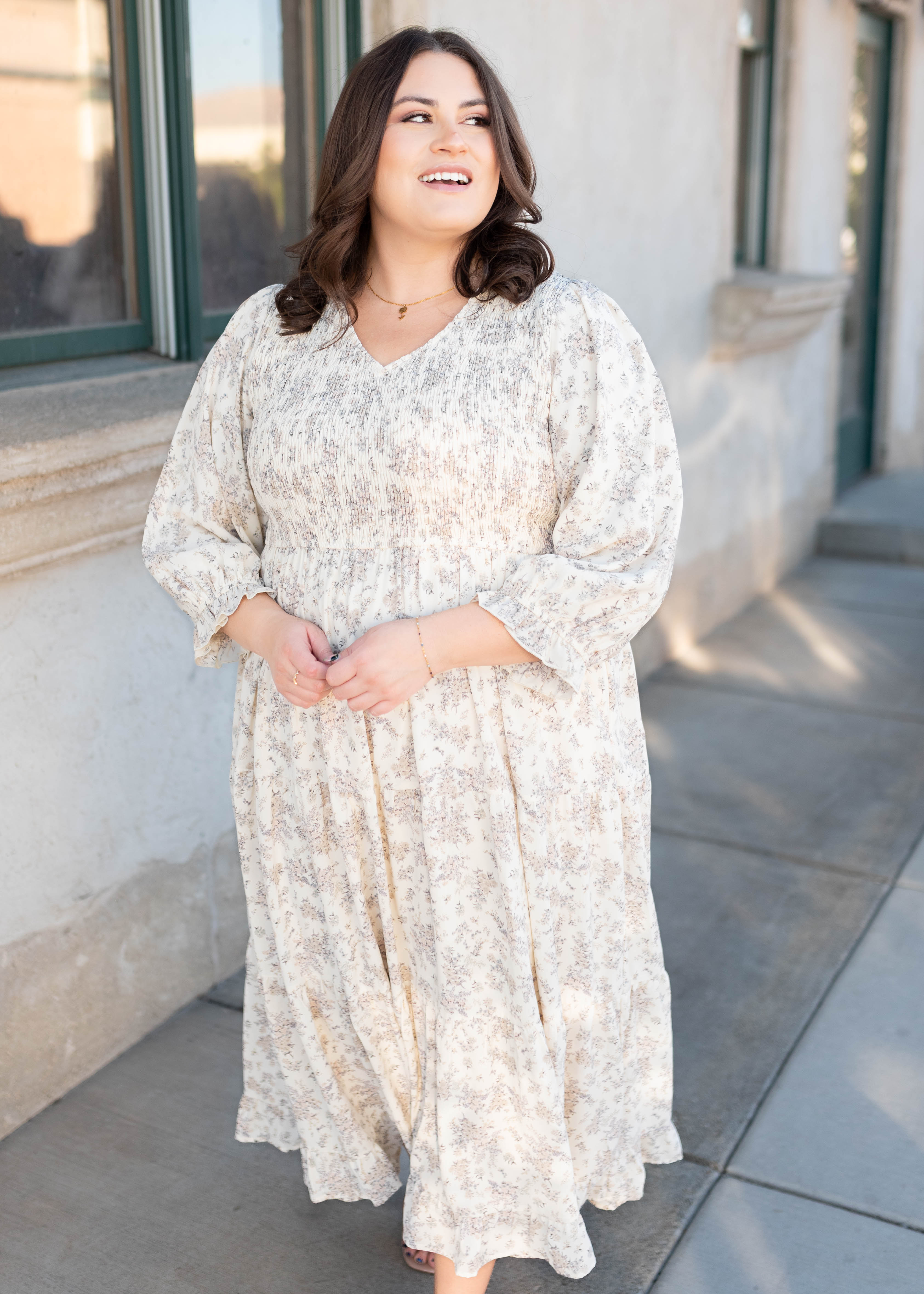 Camila Ivory Floral Dress