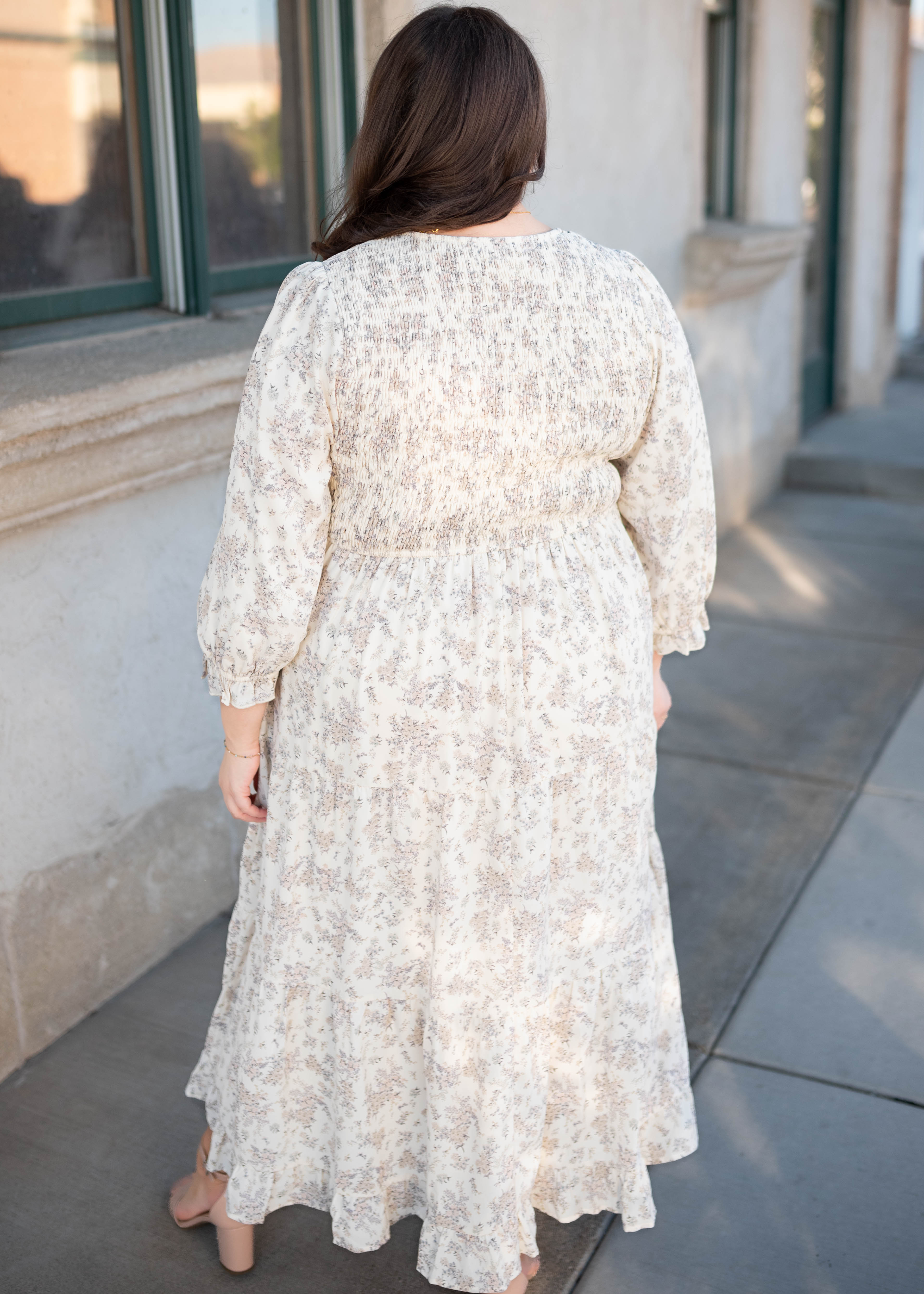 Camila Ivory Floral Dress