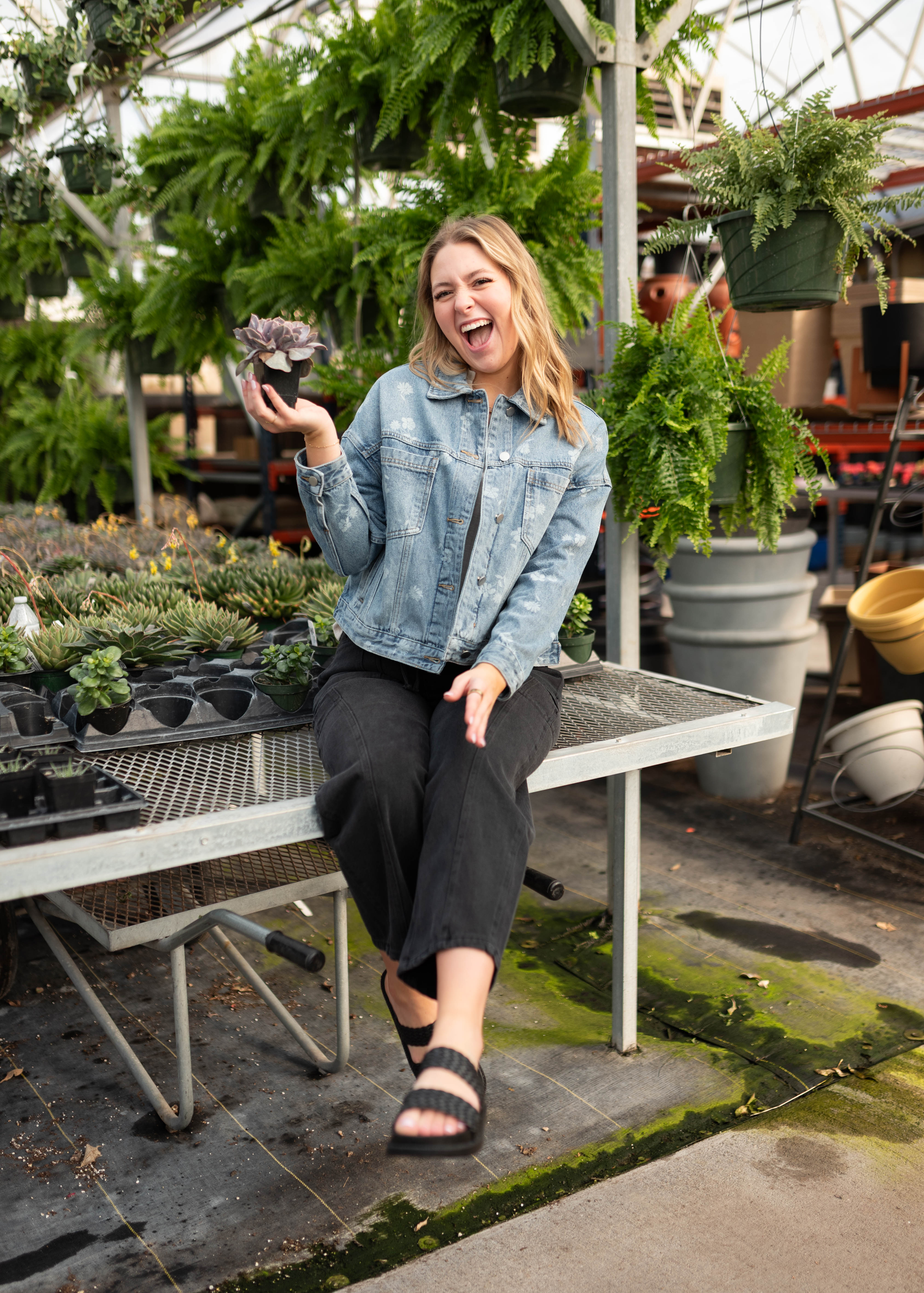Camryn Floral Print Denim Jacket