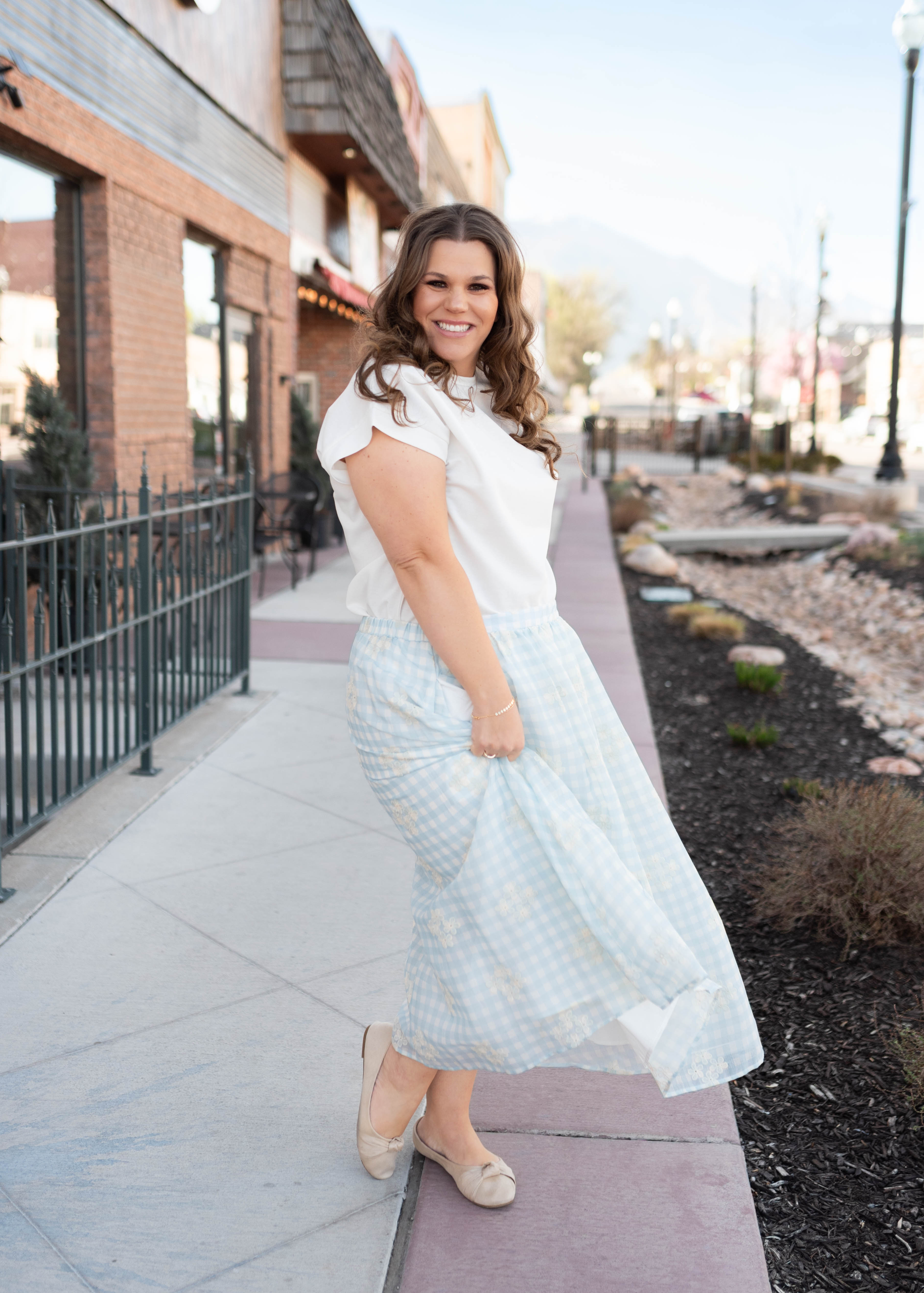 Carla Ivory Cap Sleeve Top