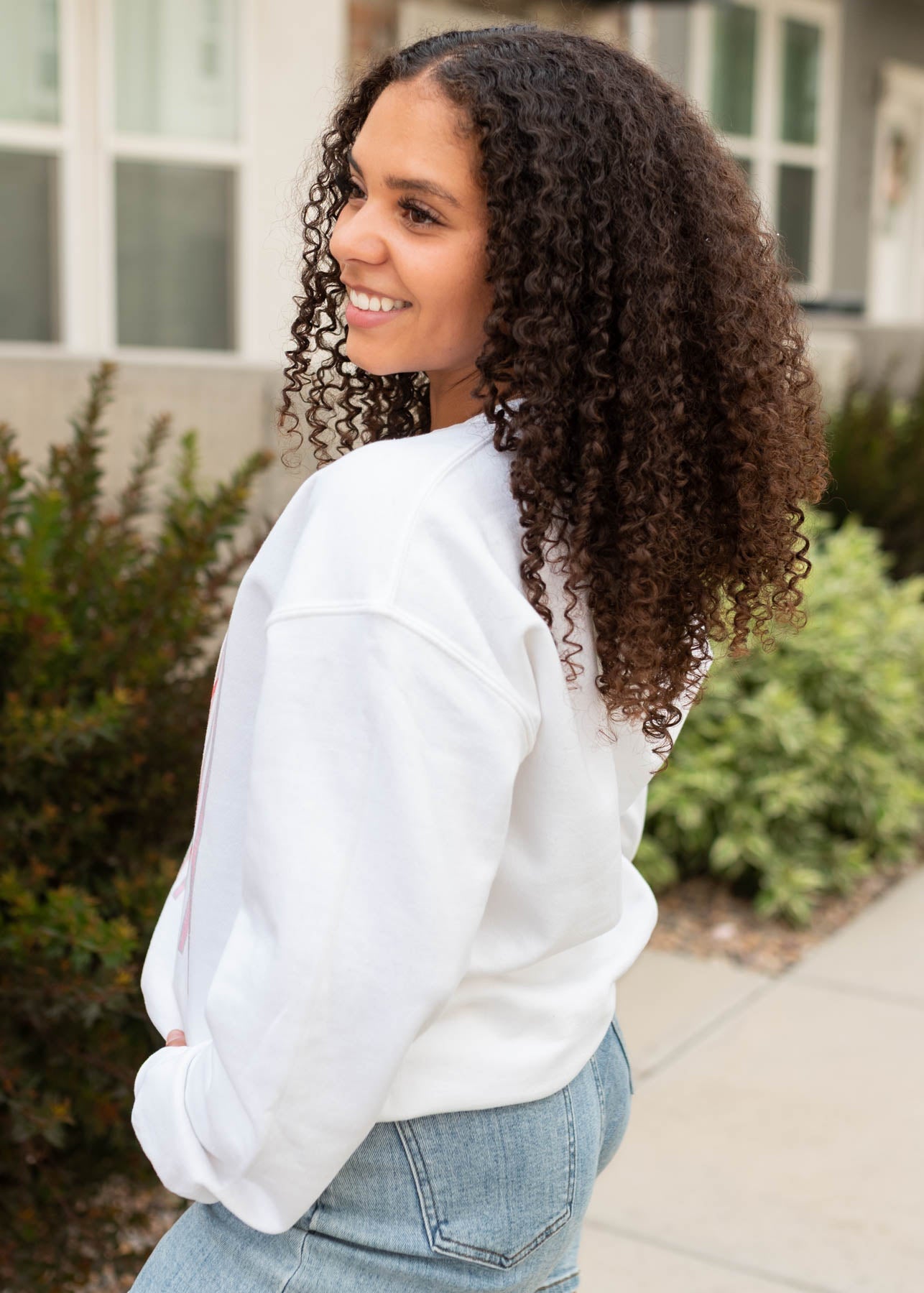 Ciao Bella White Sweatshirt