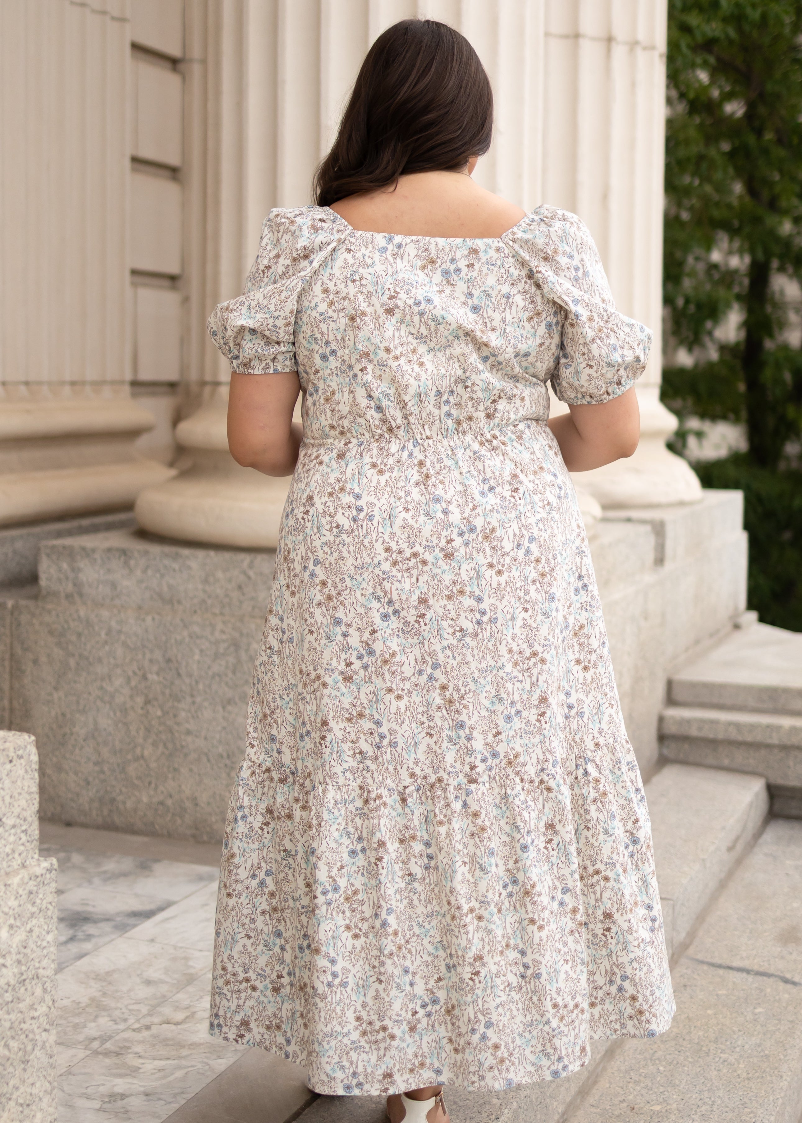 Cleo Cream Floral Dress