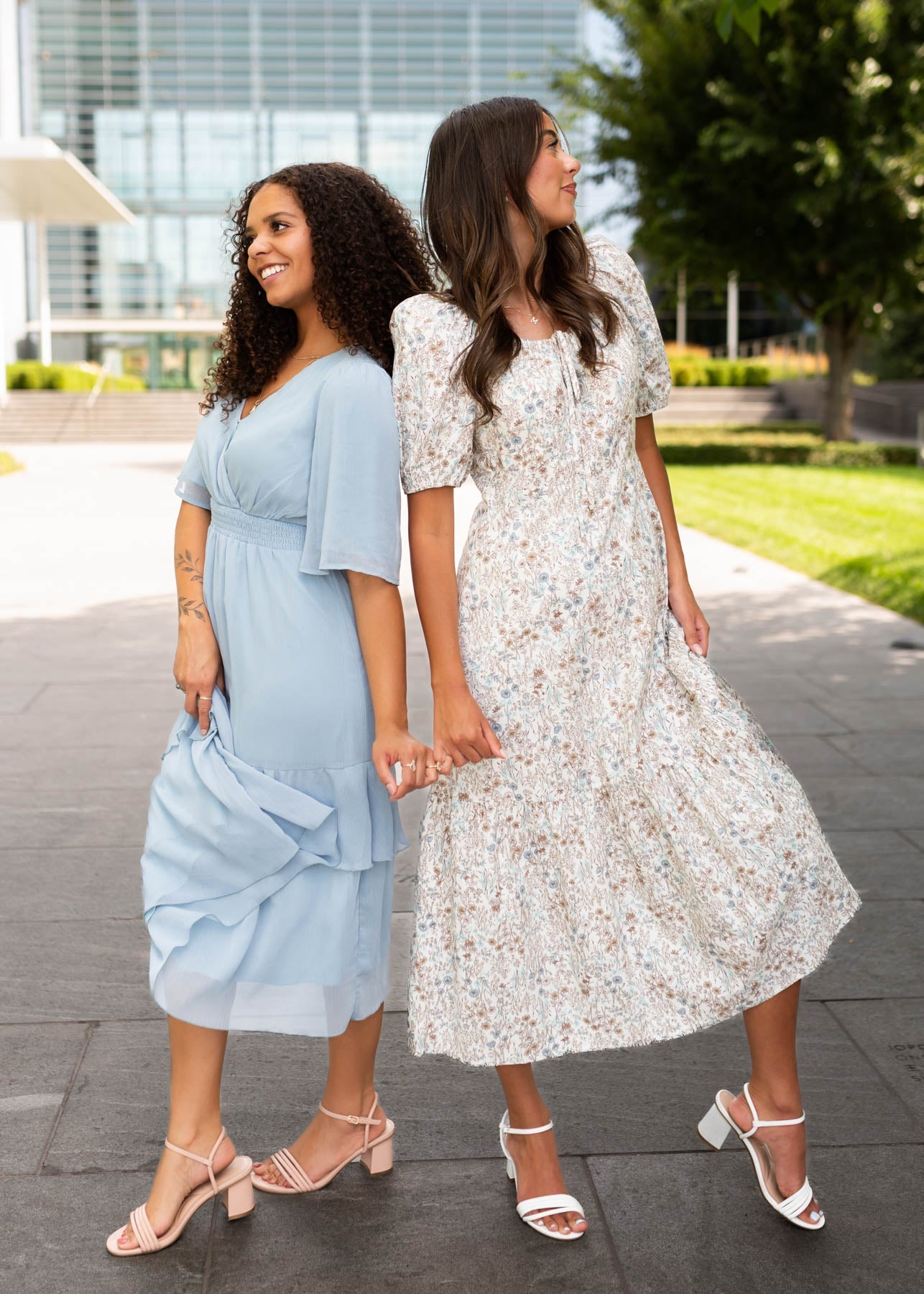 Cleo Cream Floral Dress
