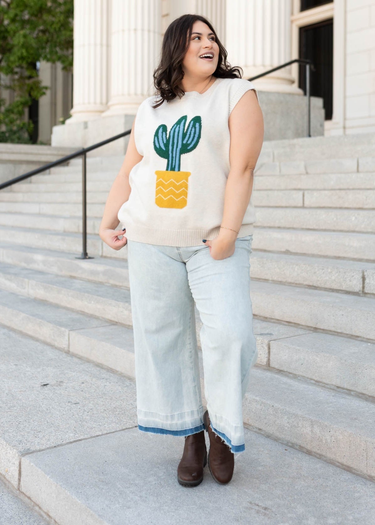 Coralie Sand Cactus Sweater