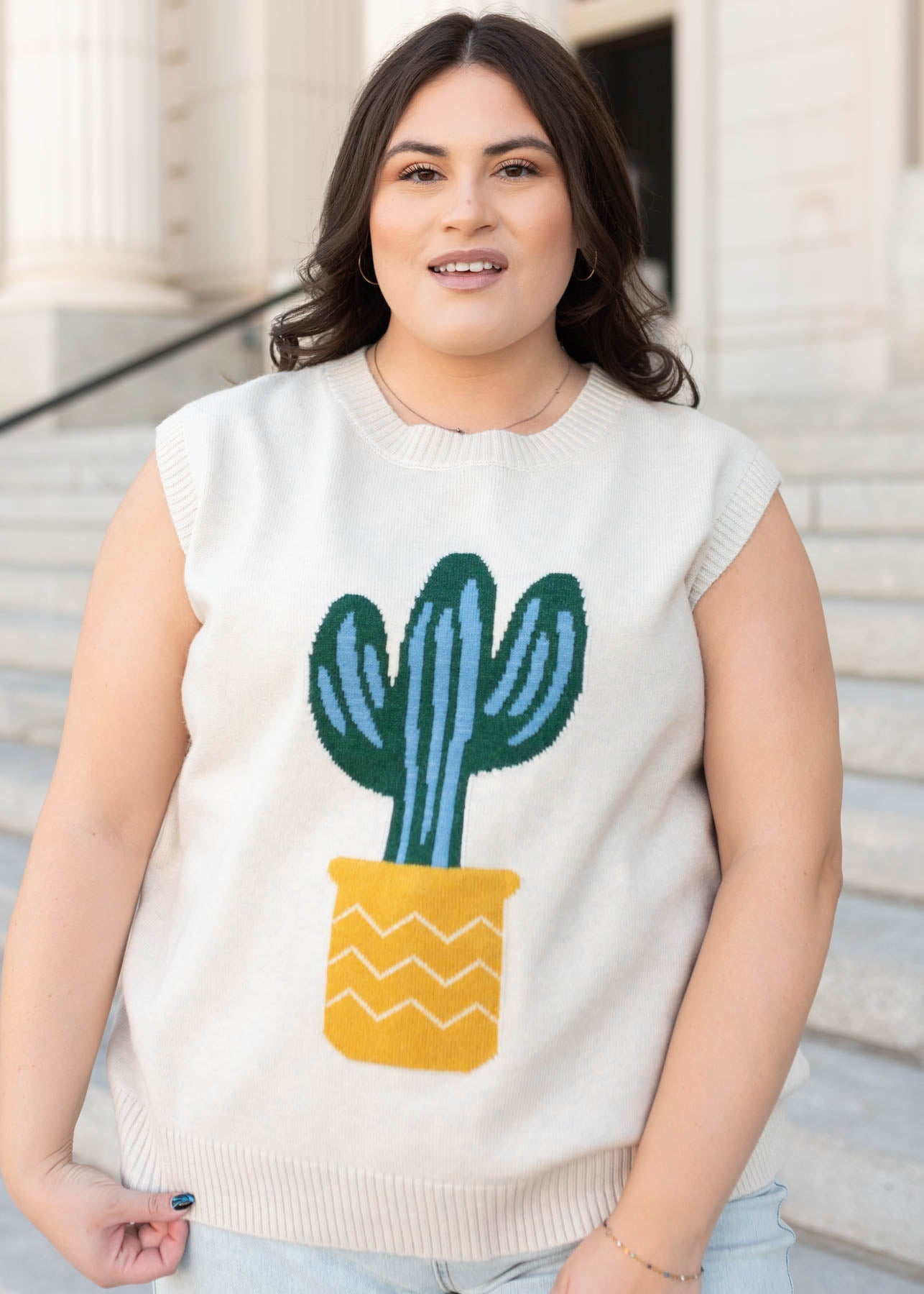 Coralie Sand Cactus Sweater