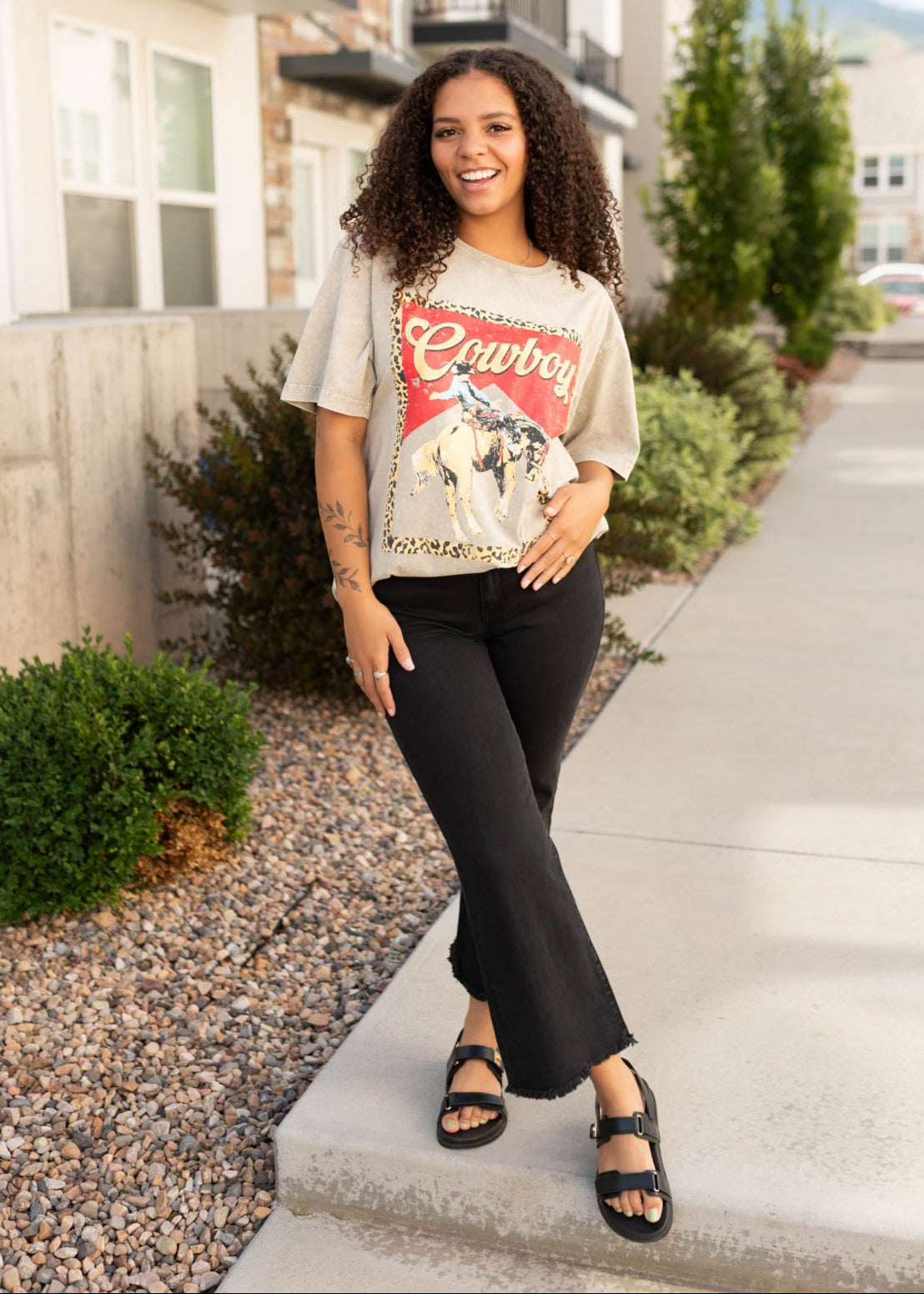 Cowboy Light Mocha Graphic Tee