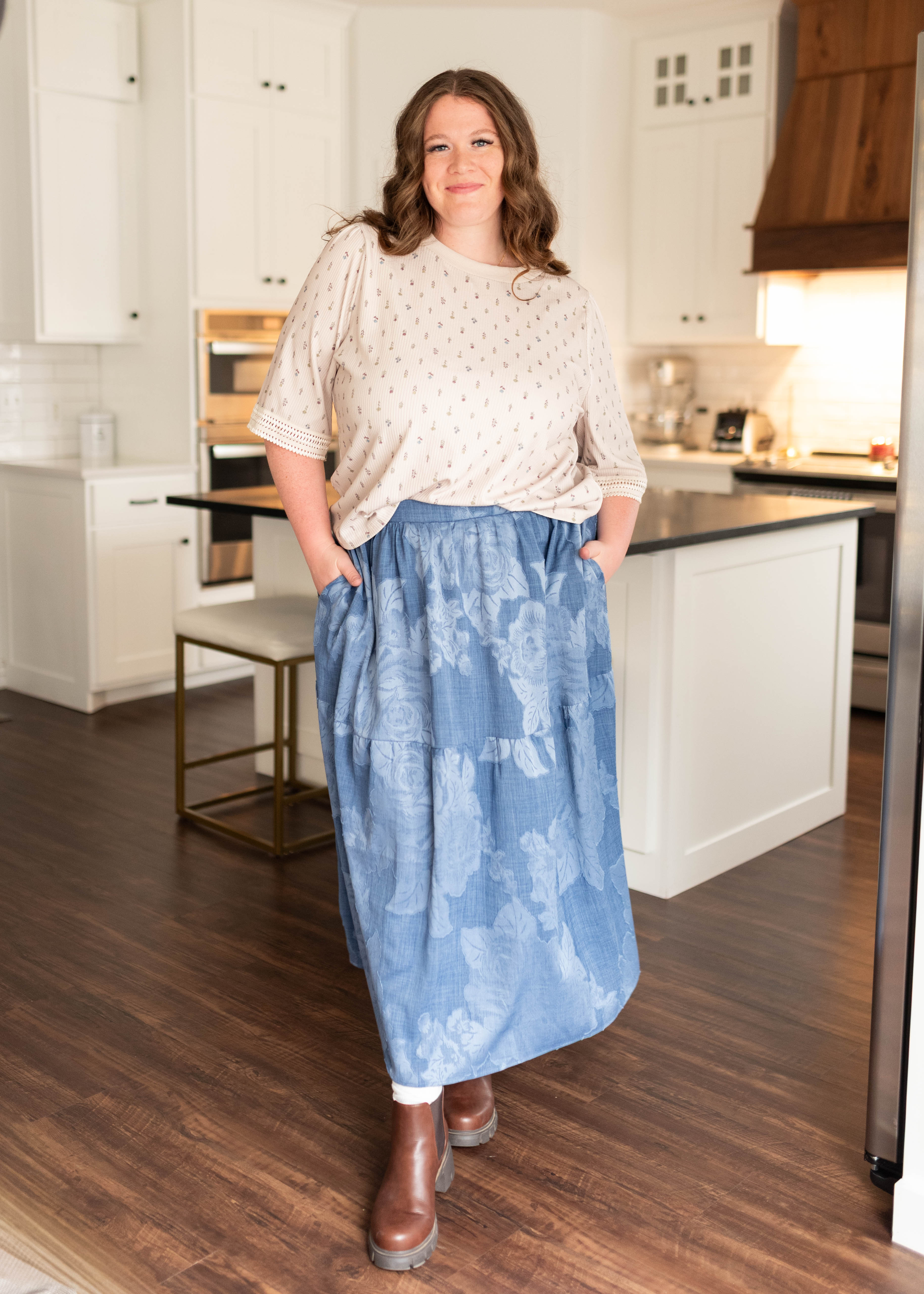 Dahlia Cream Floral Top
