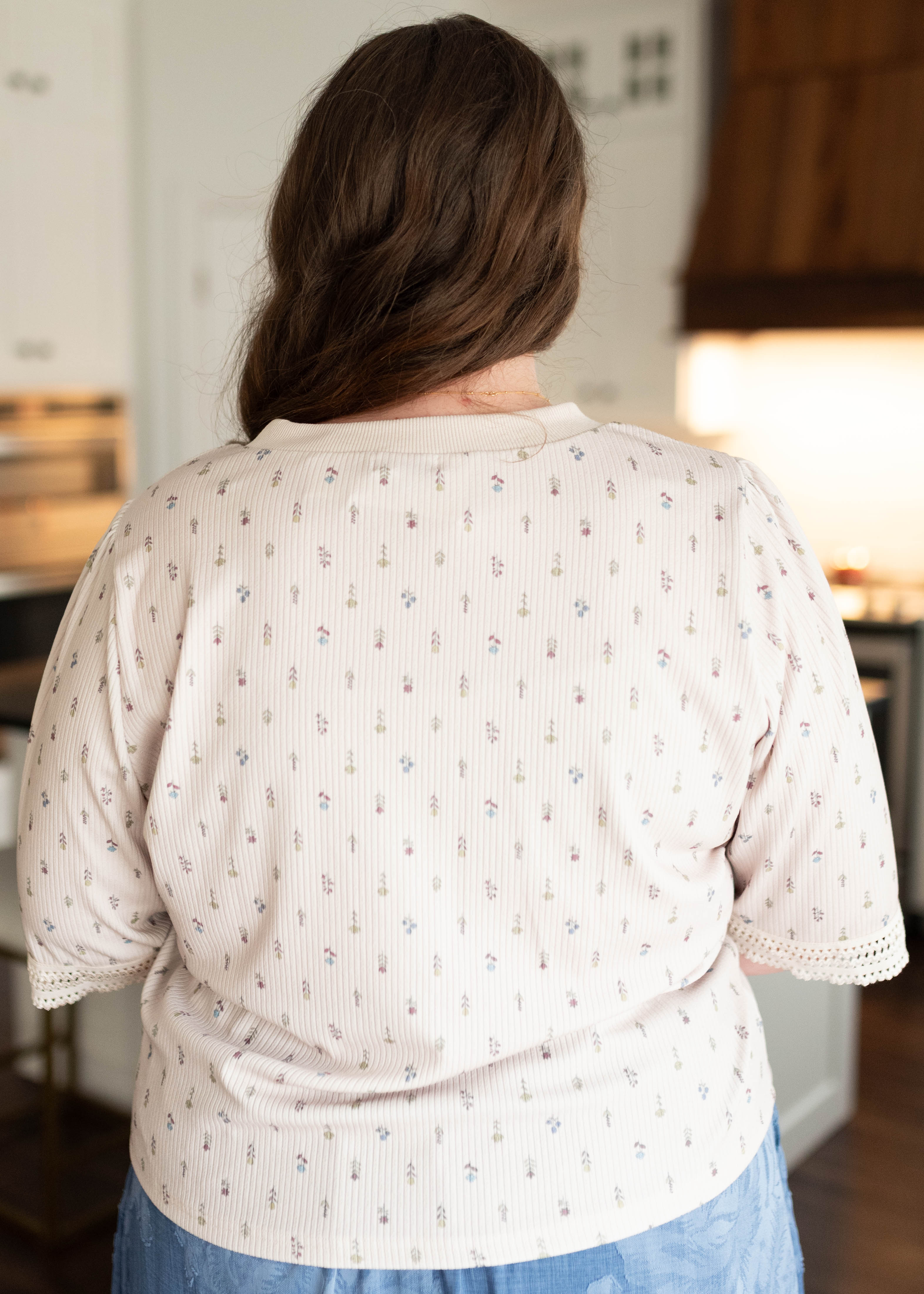 Dahlia Cream Floral Top