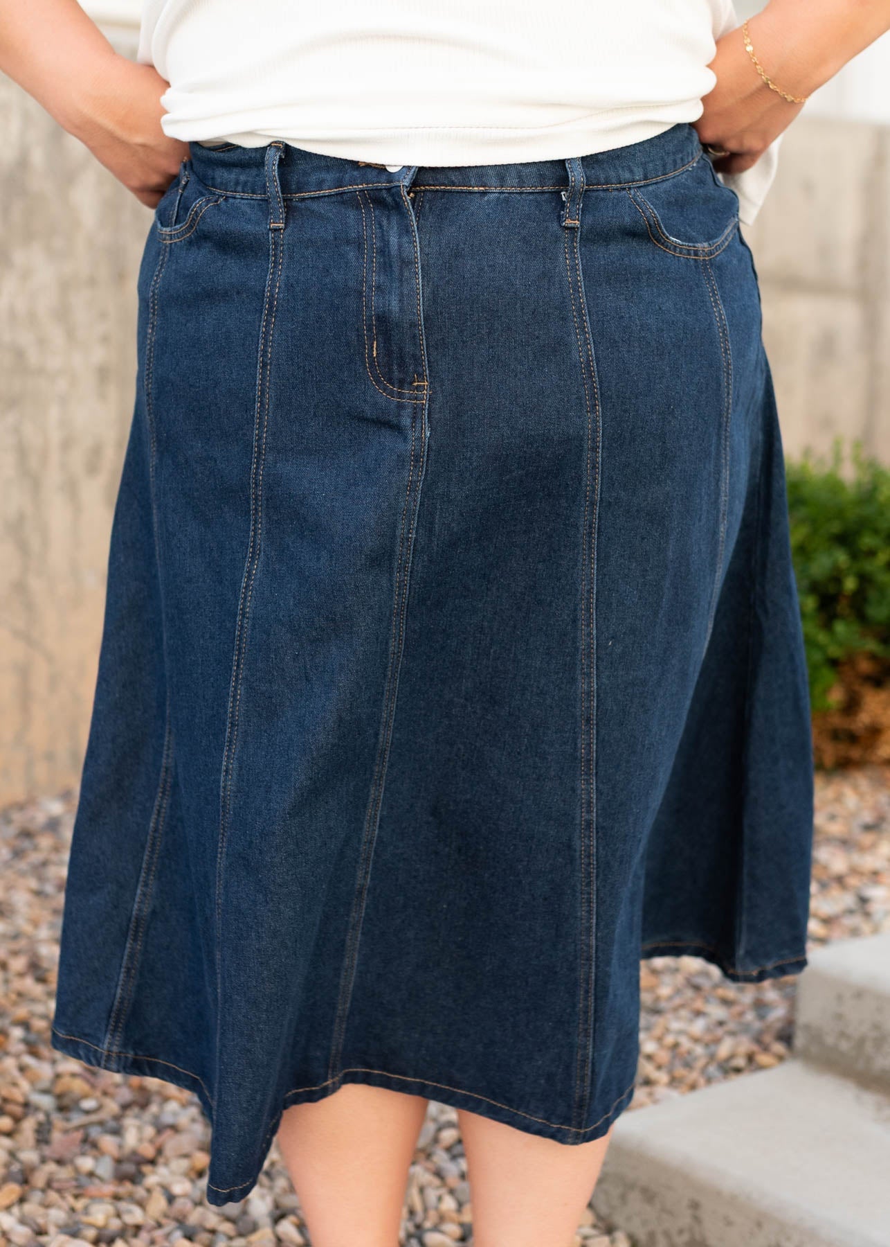 Diana Dark Denim Skirt