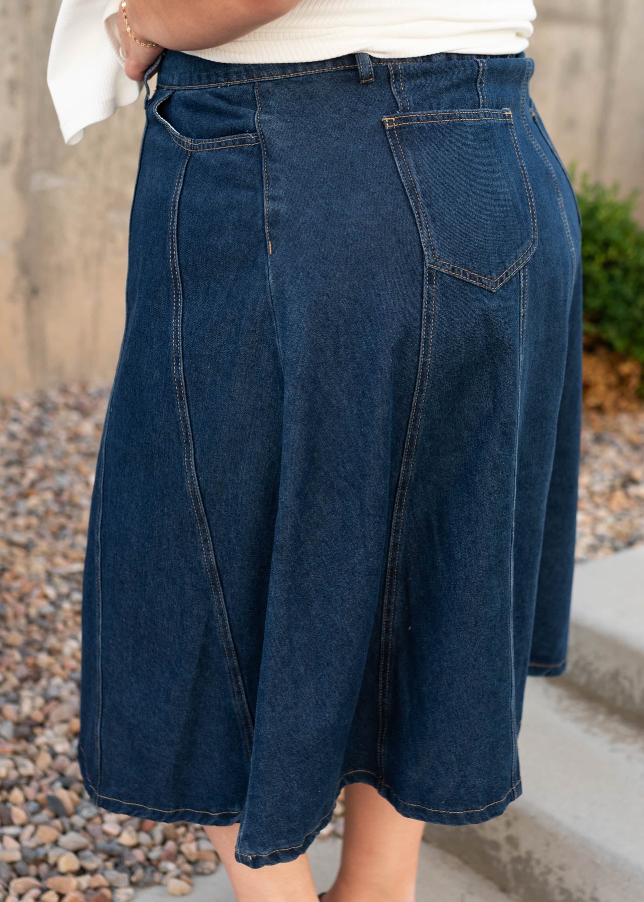 Diana Dark Denim Skirt