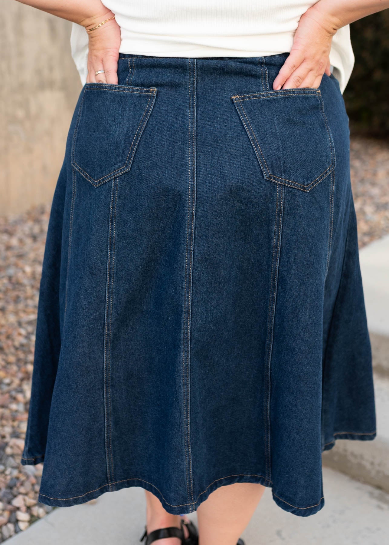 Diana Dark Denim Skirt