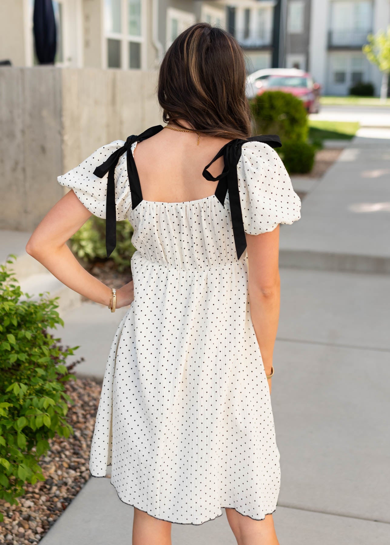 Dottie Ivory Polka Dot Dress