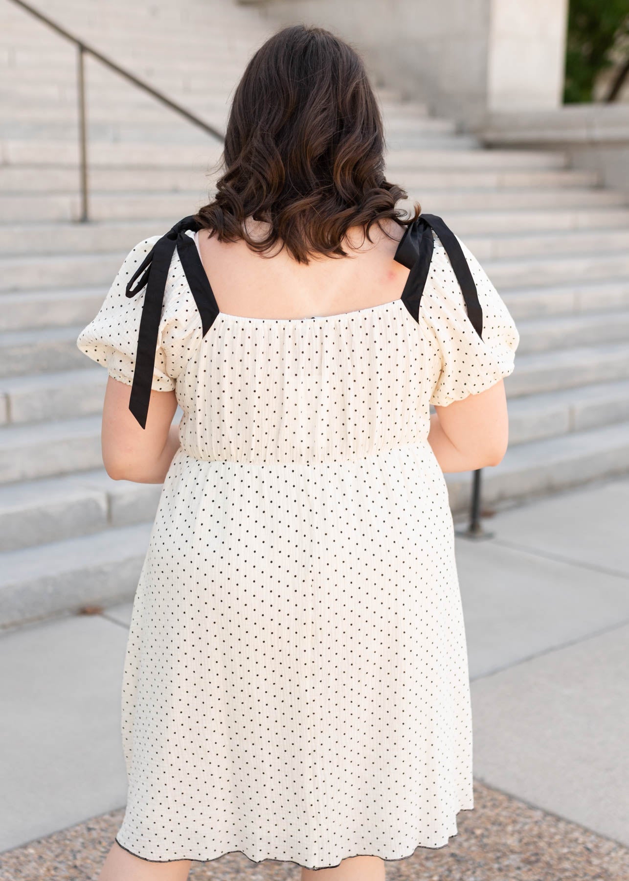 Dottie Ivory Polka Dot Dress