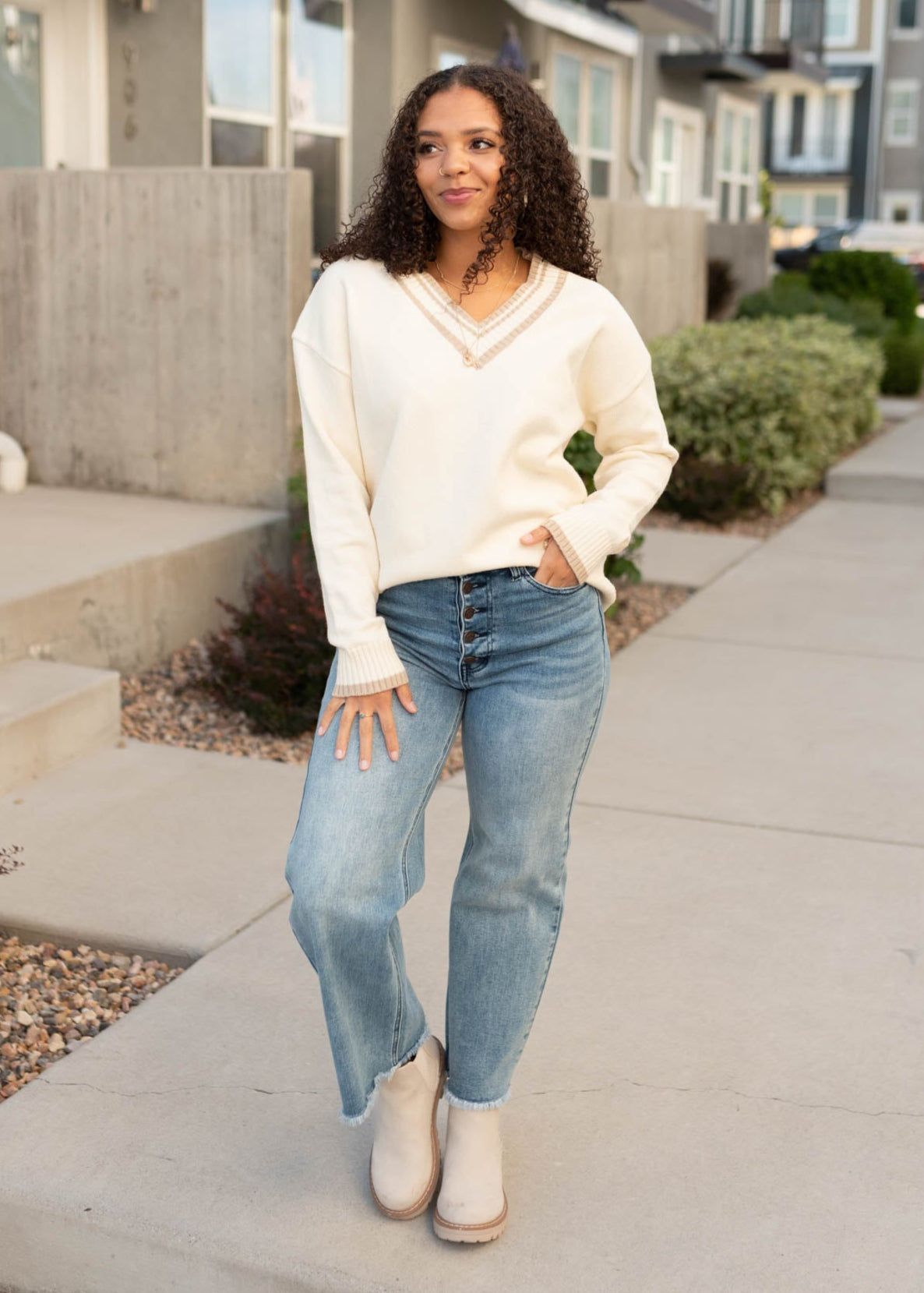 Elle Ivory Sweater