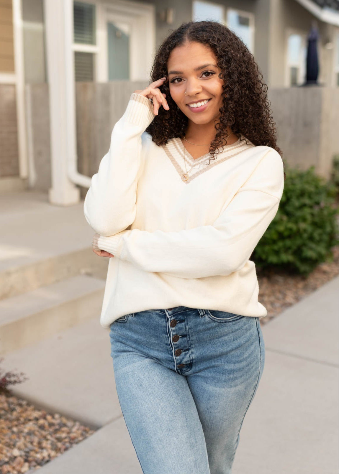 Elle Ivory Sweater