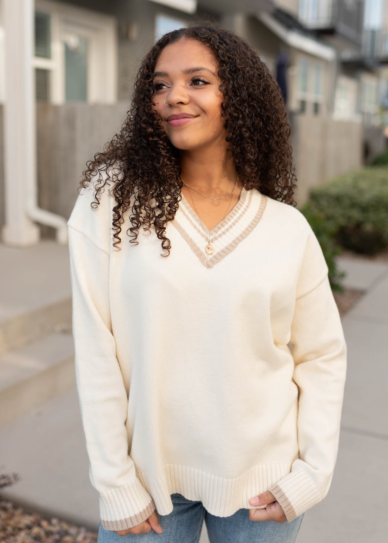 Elle Ivory Sweater