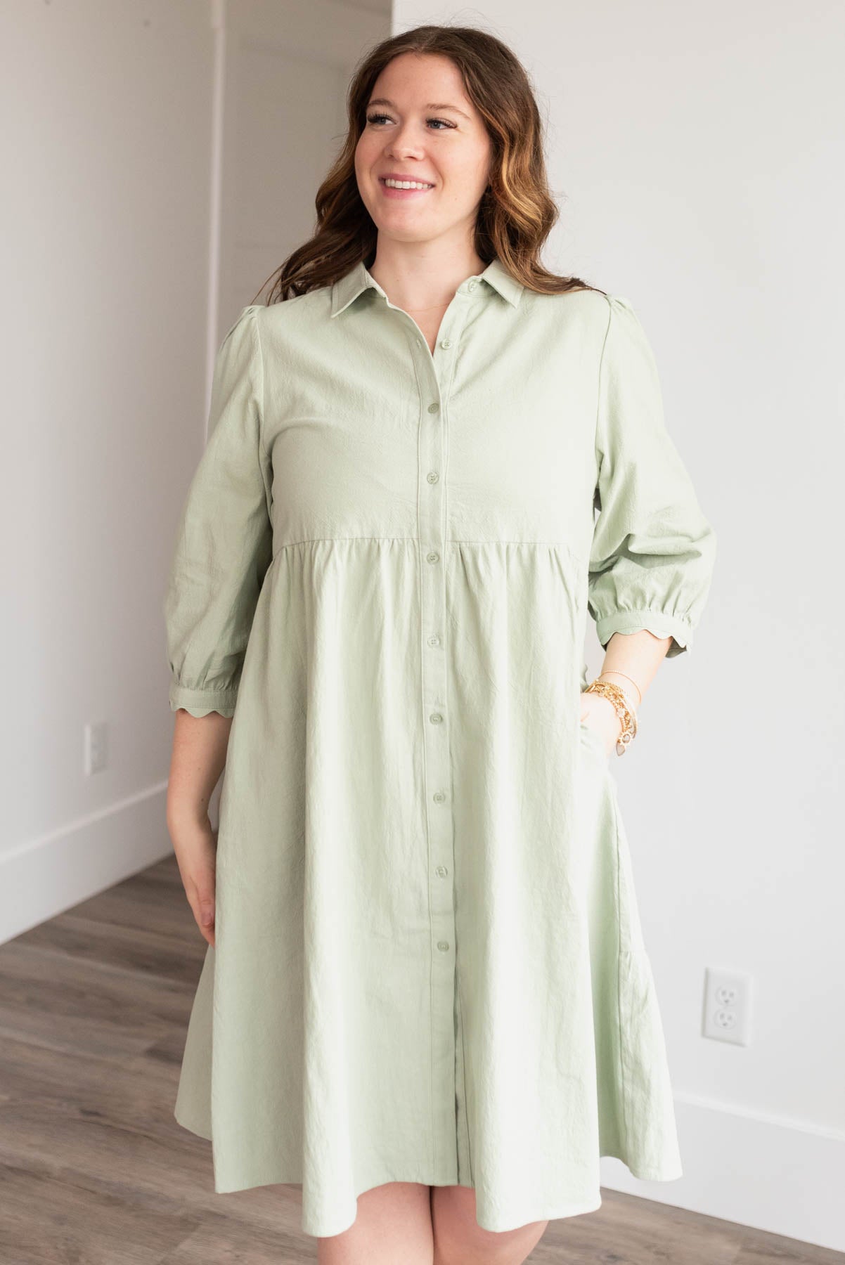 Ellen Sage Button Down Dress