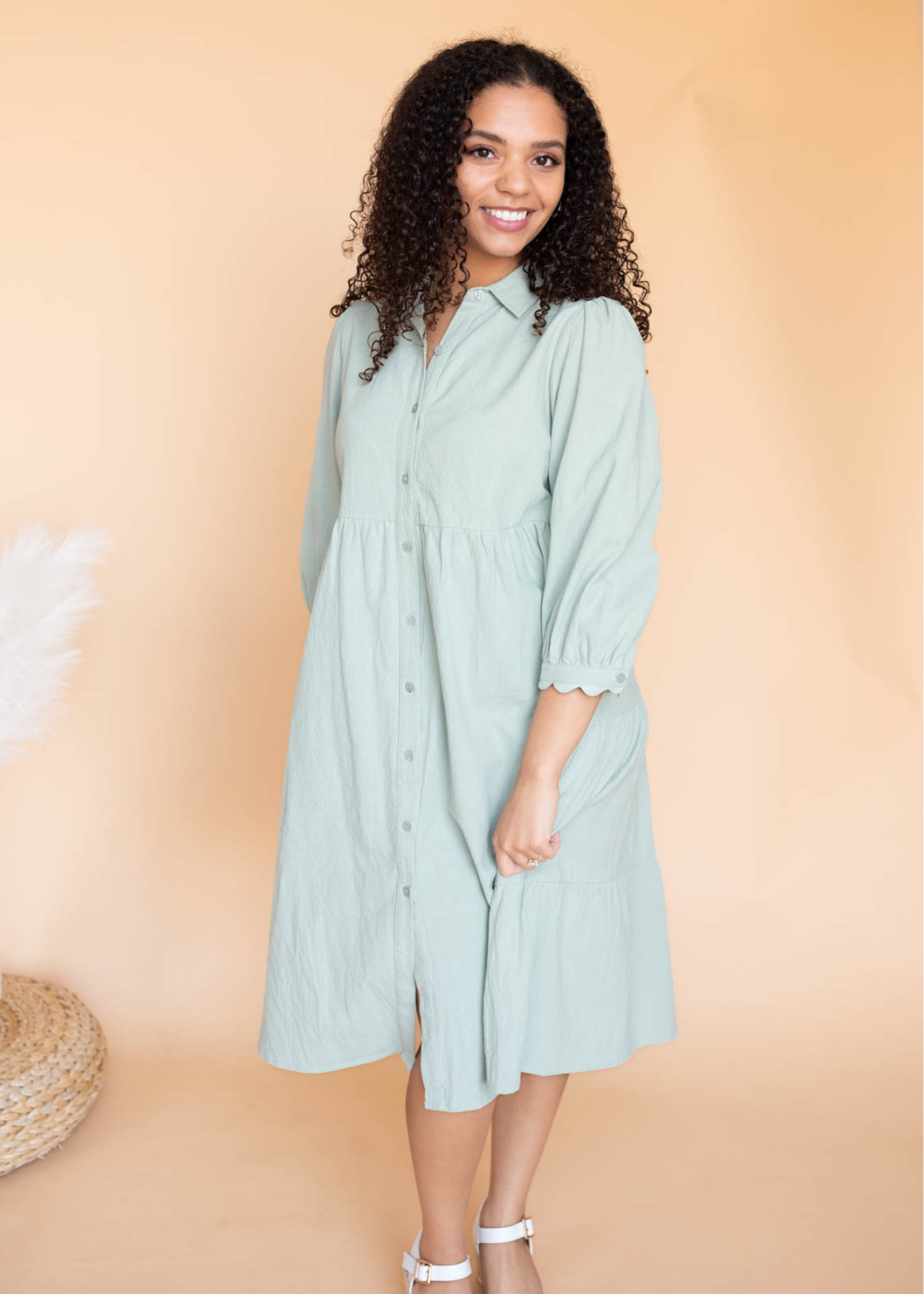 Ellen Sage Button Down Dress