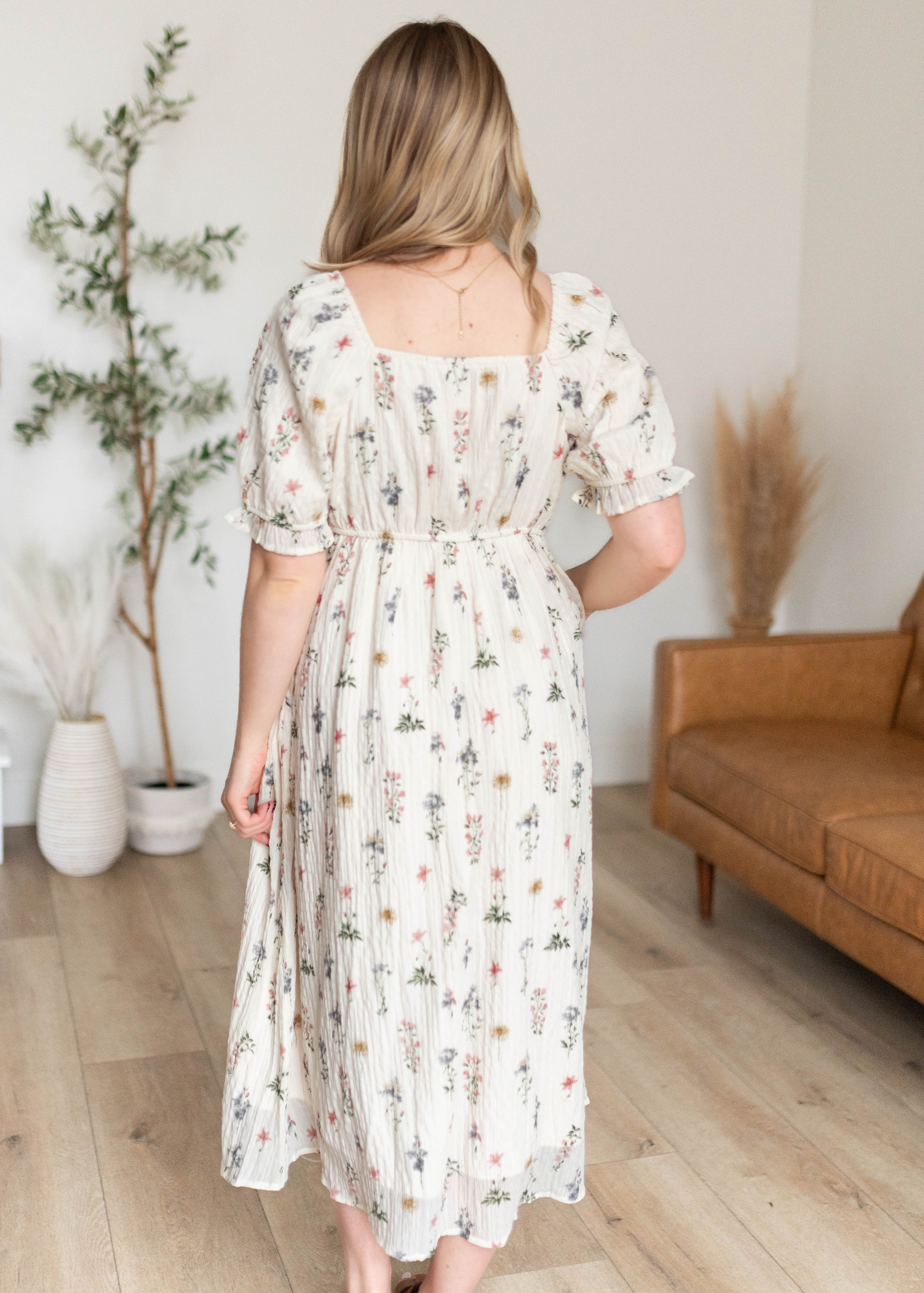 Holland Cream Floral Dress