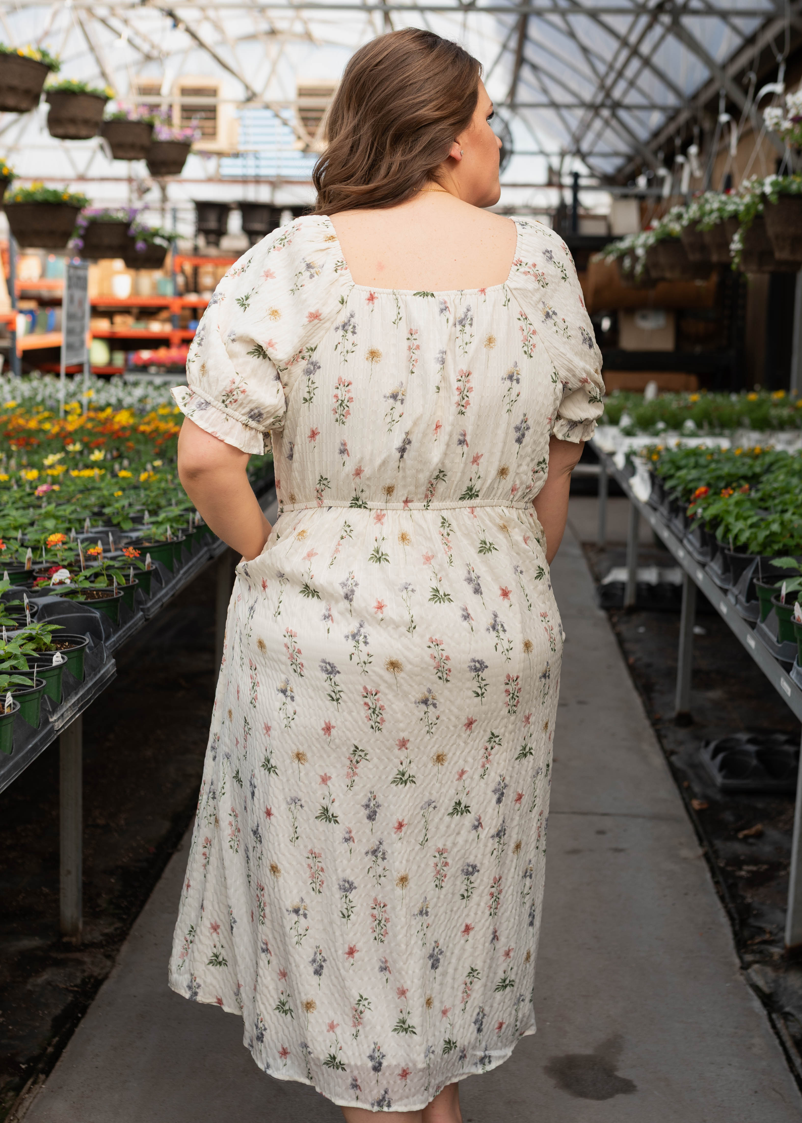 Holland Cream Floral Dress