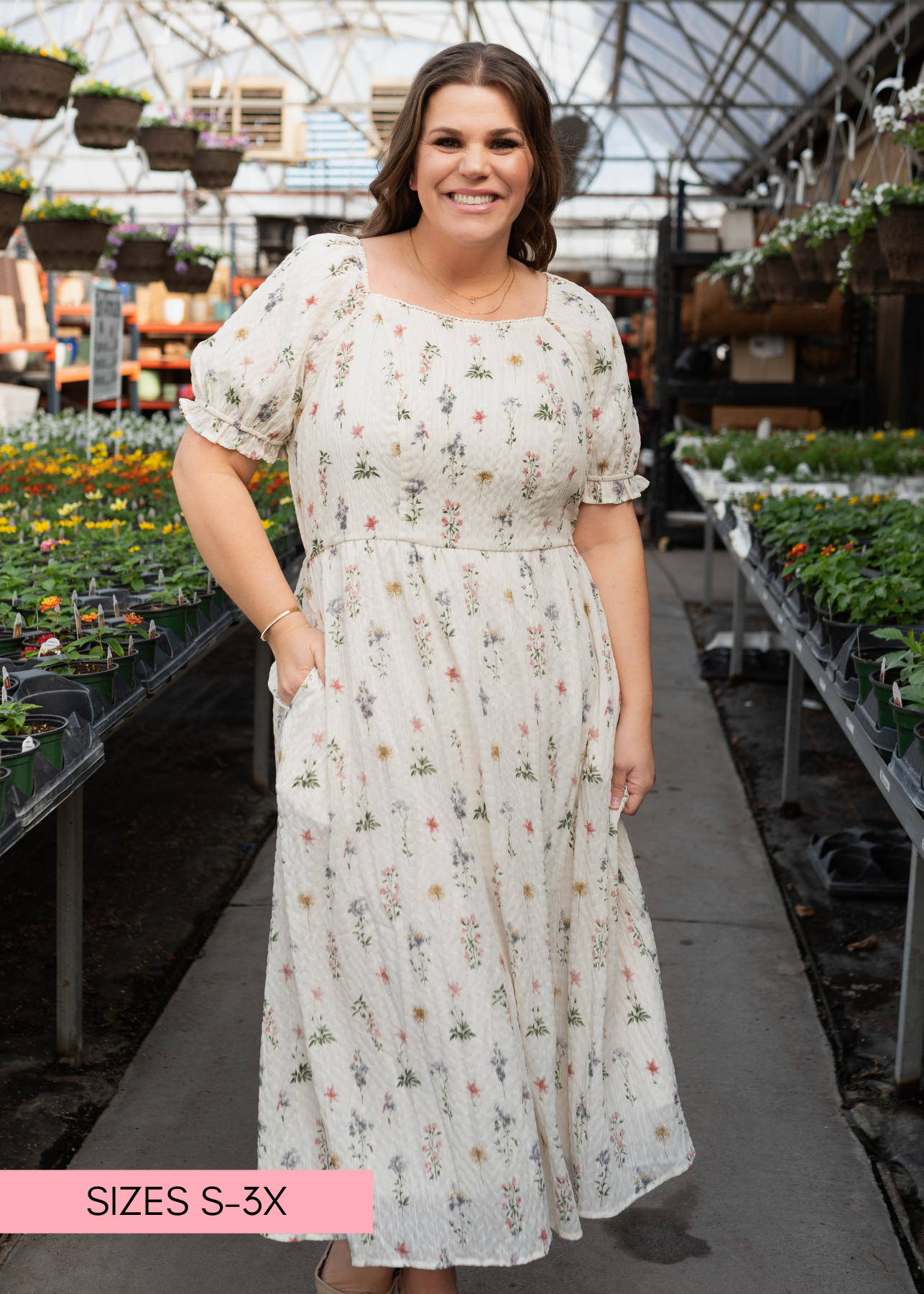 Holland Cream Floral Dress