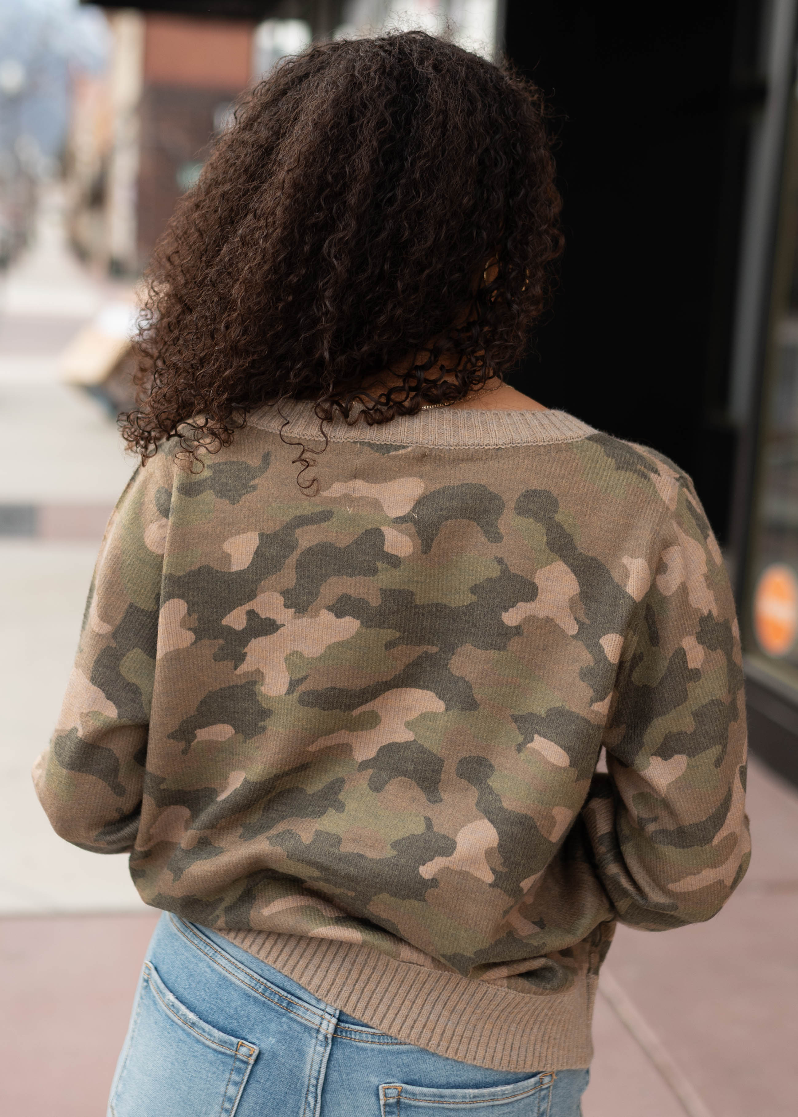 Iris Camo Cardigan