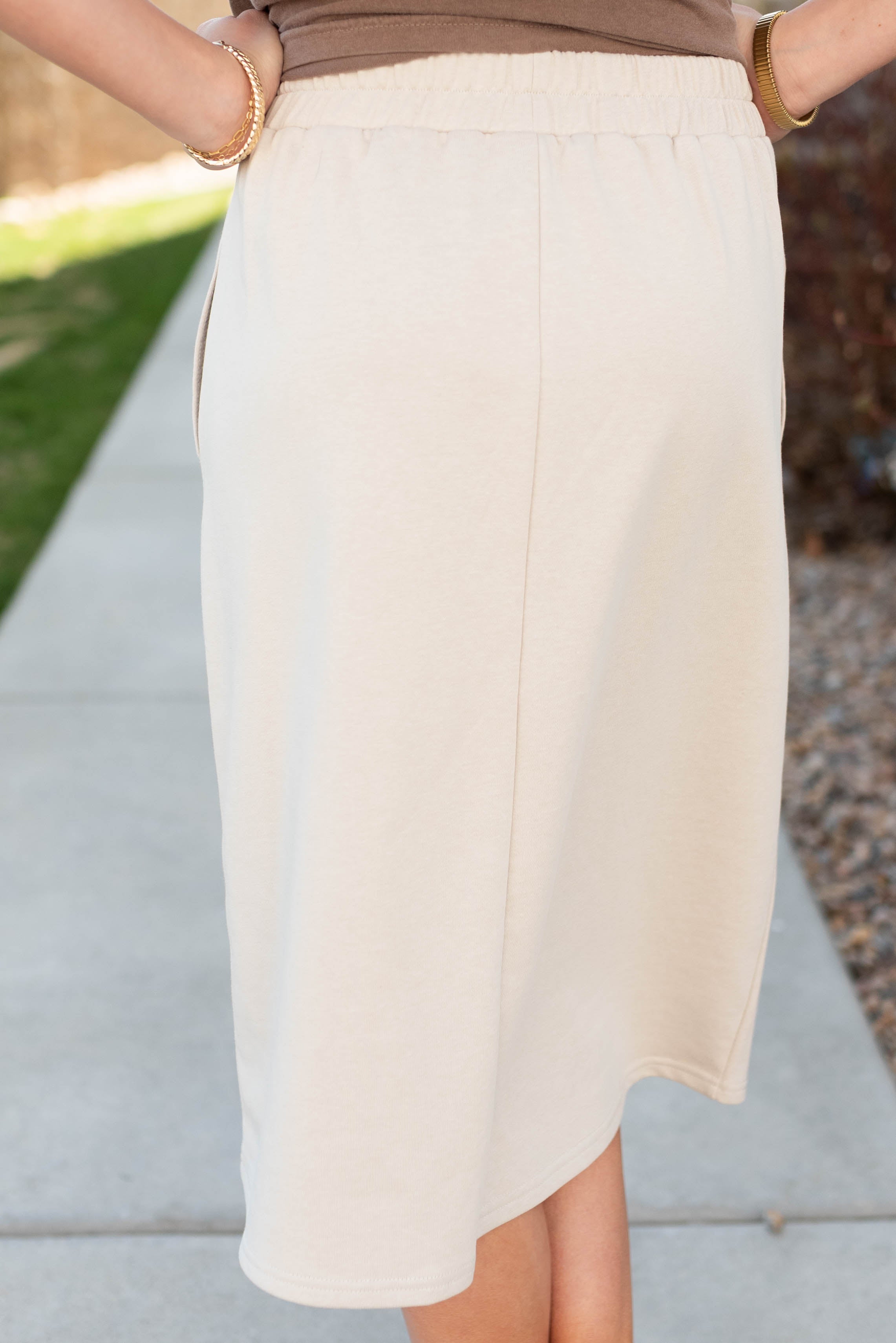 Isabel Natural Jersey Skirt