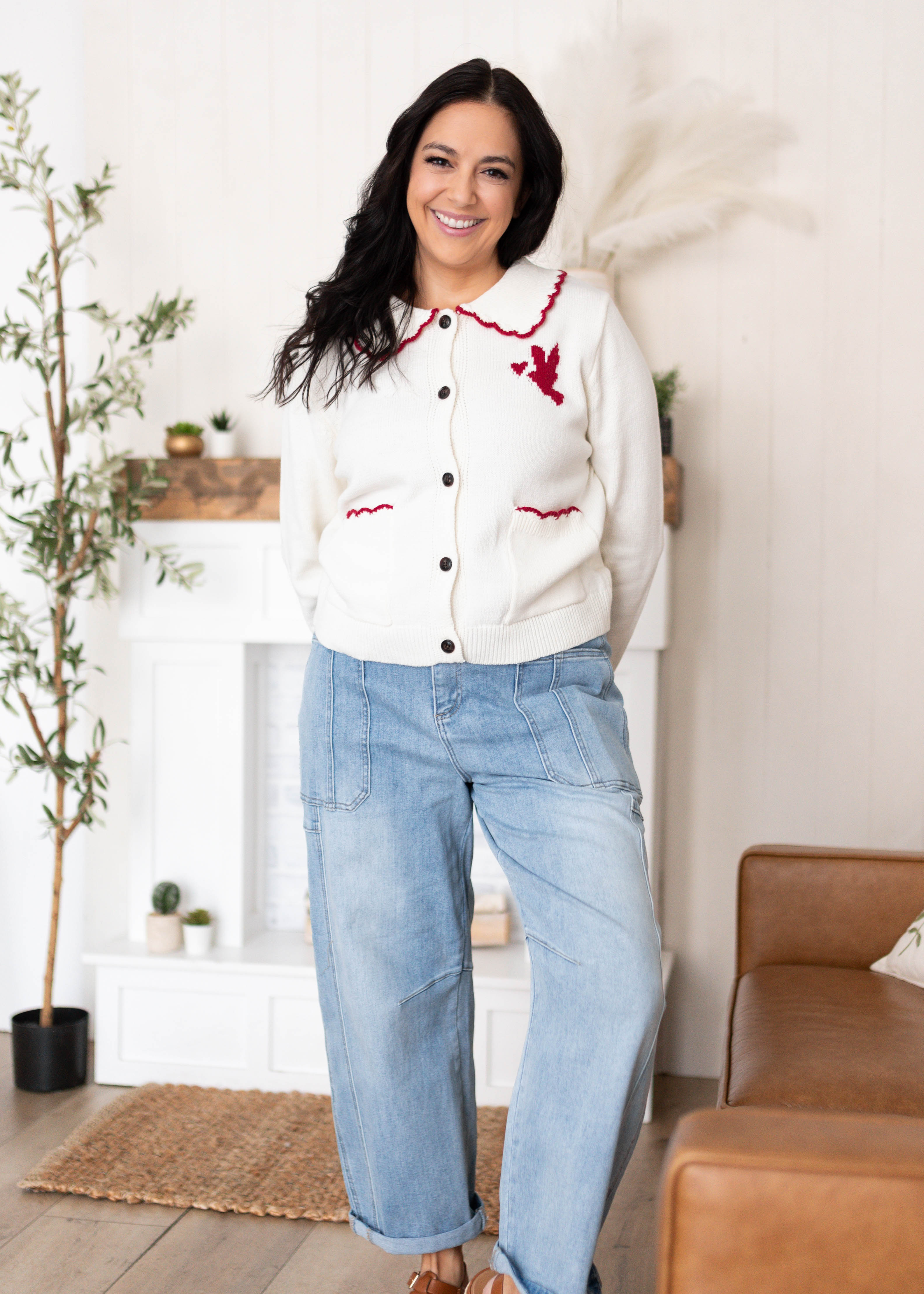 Jane Ivory Heart Cardigan