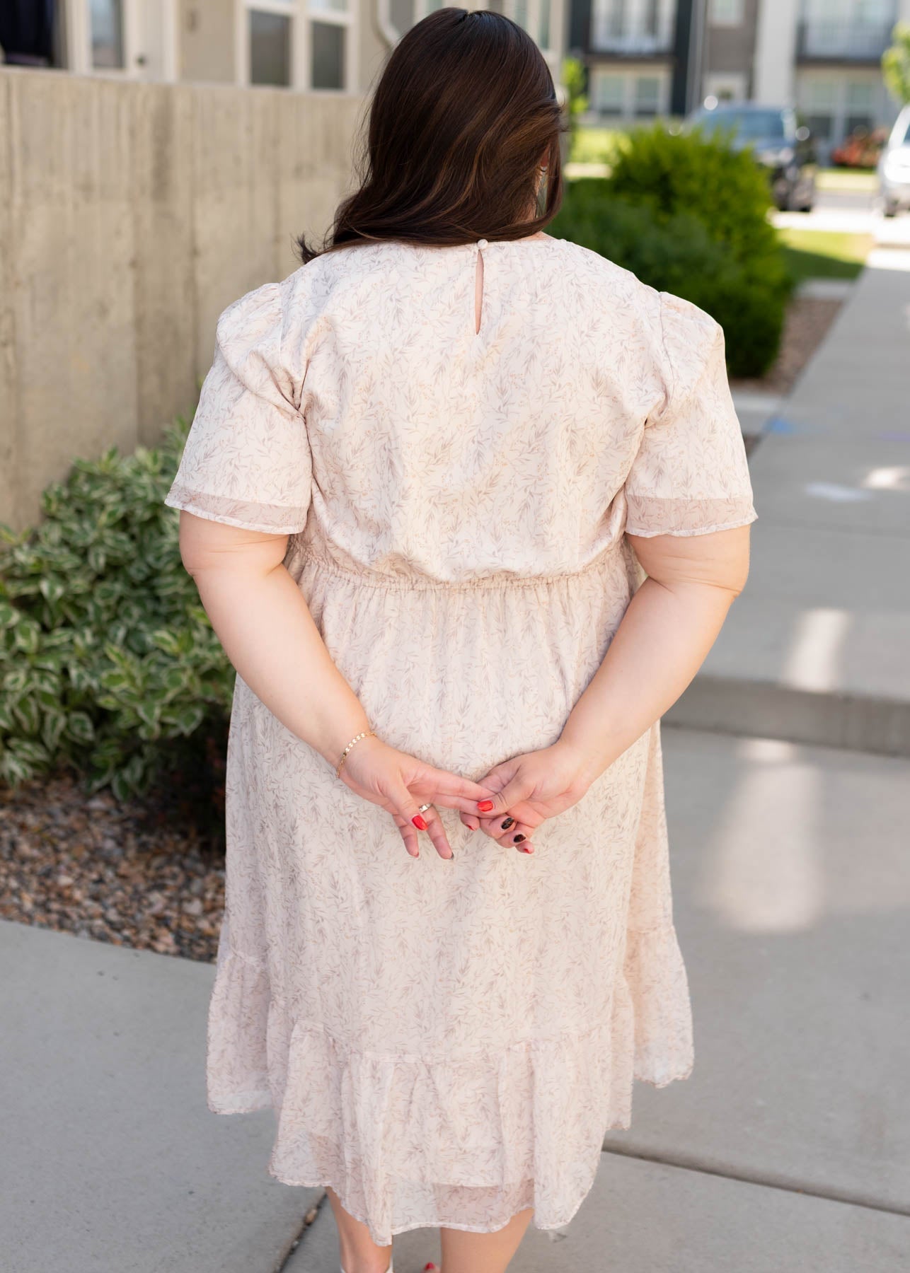 Jasmine Beige Floral Dress