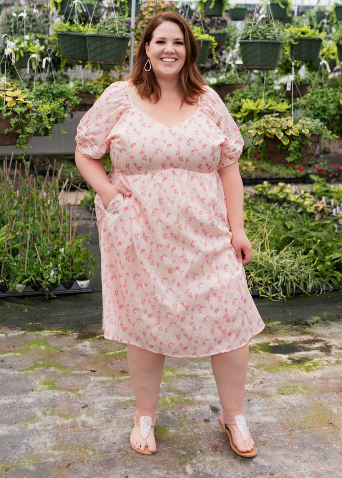 Jaysha Blush Floral Dress