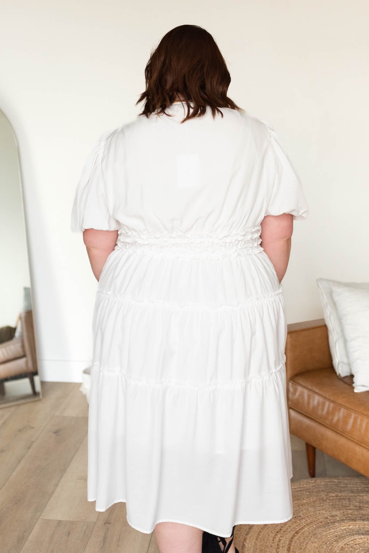 Joanne Ivory V Neck Dress