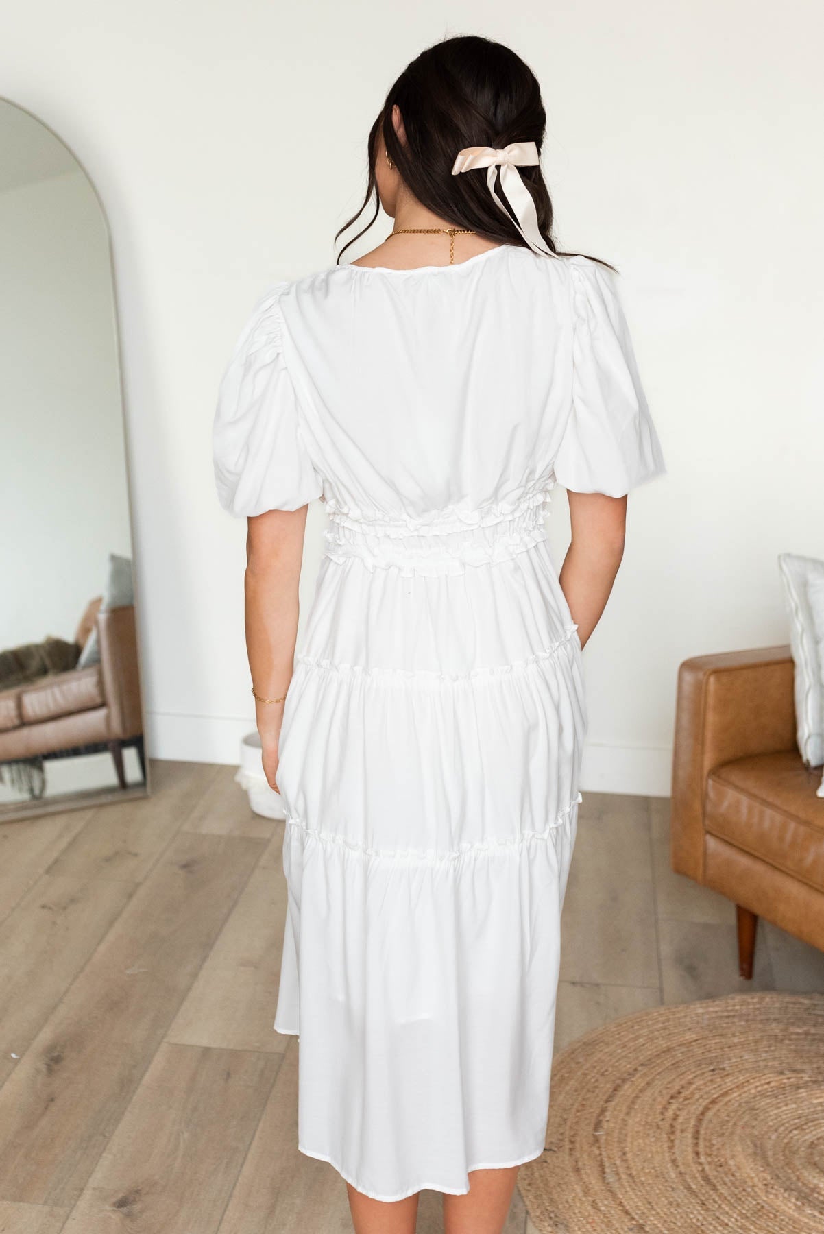 Joanne Ivory V Neck Dress