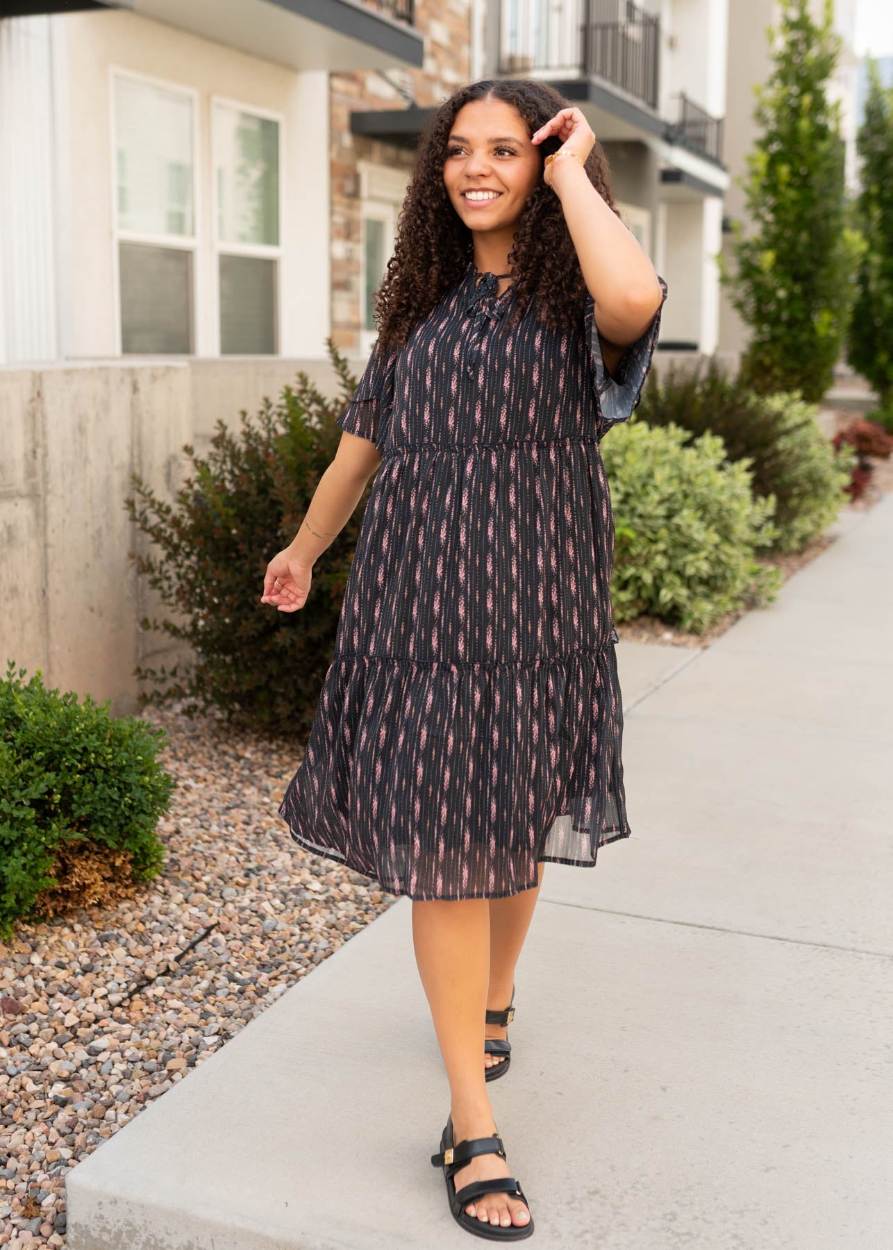 Kailani Pink Floral Dress