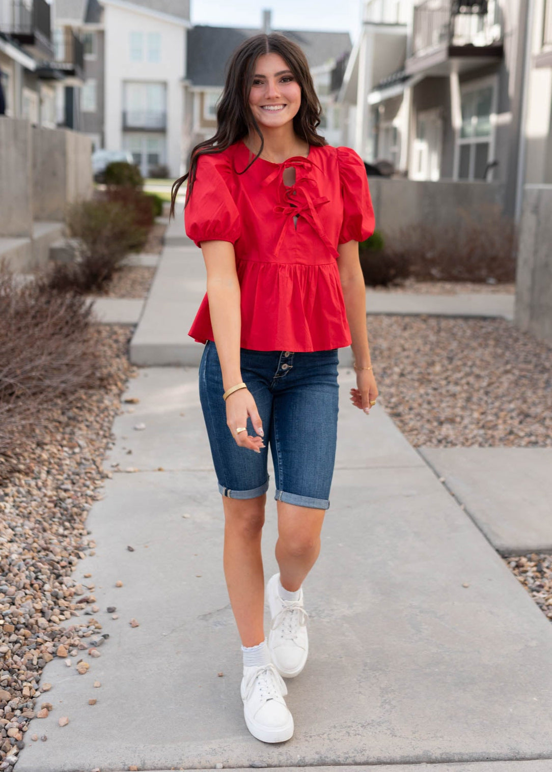 Karly High Rise Bermuda Shorts