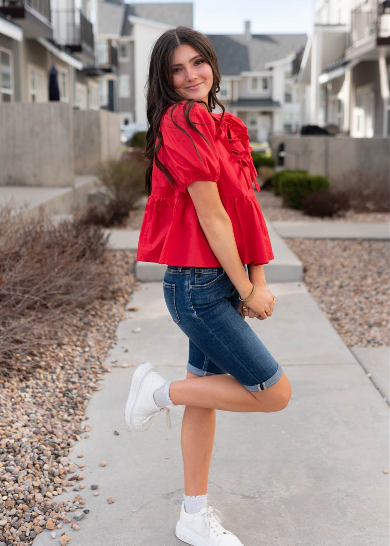 Karly High Rise Bermuda Shorts