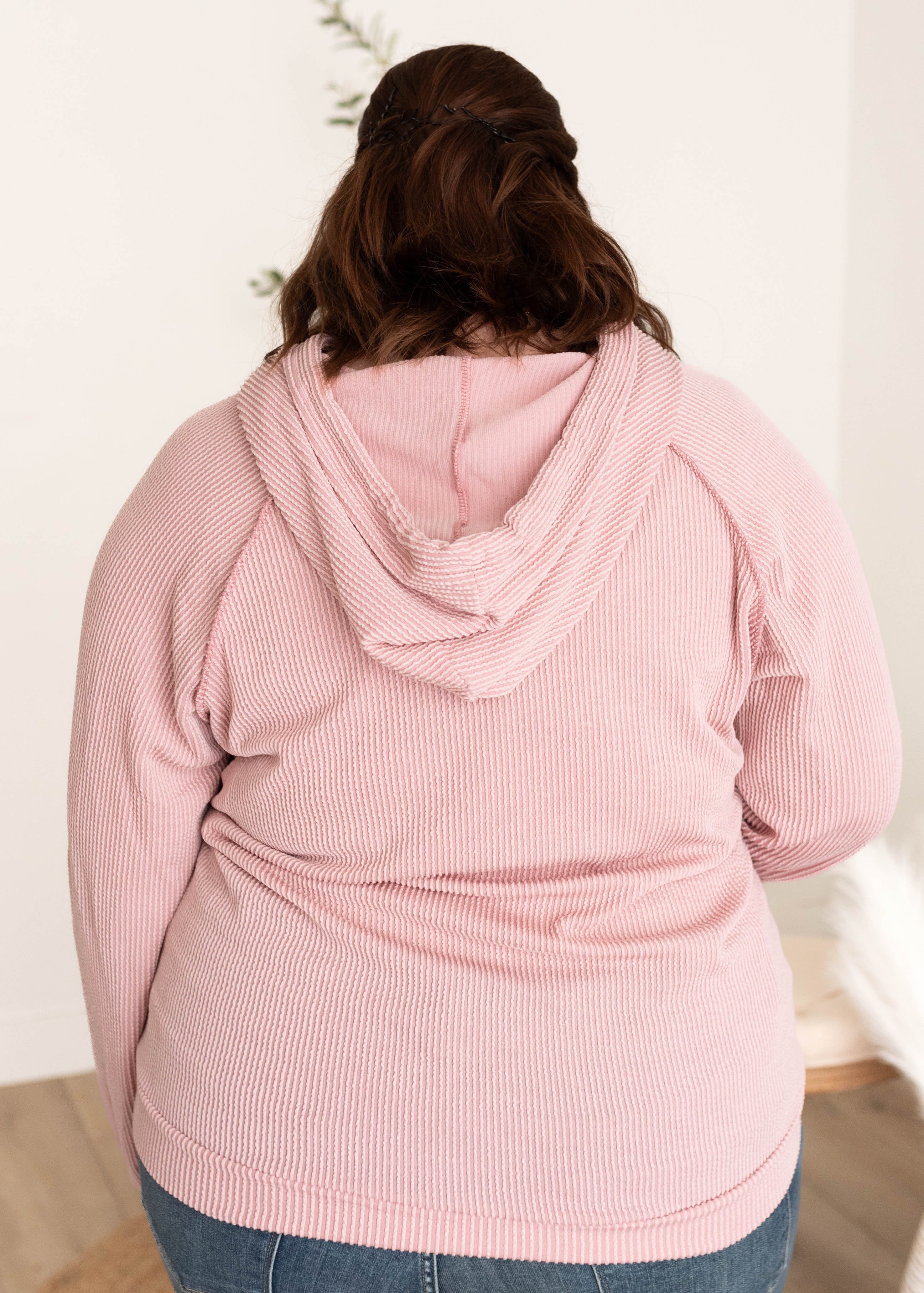 Kathy Mauve Textured Hoodie